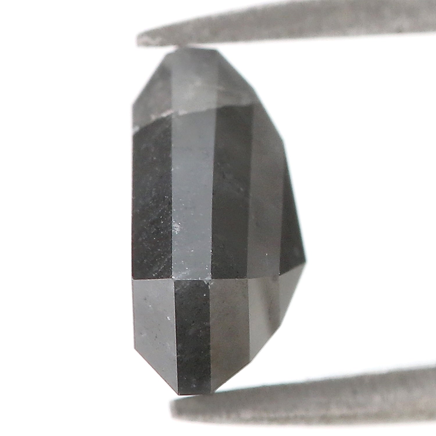 3.67 Ct Natural Loose Shield Shape Diamond Salt And Pepper Shield Shape Diamond 8.90 MM Natural Gray Color Shield Rose Cut Diamond QL982