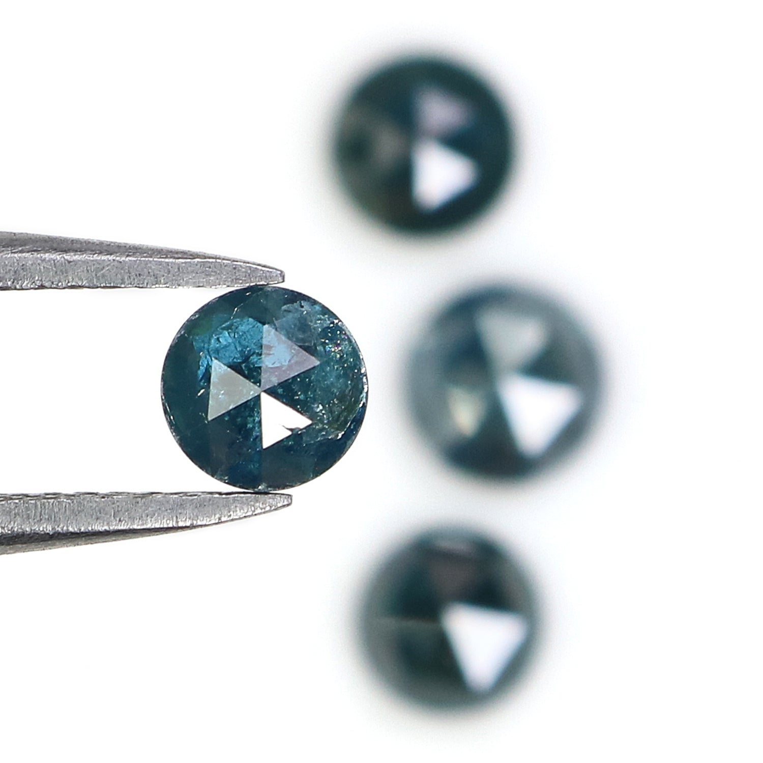 2.25 CT Natural Loose Round Rose Cut Diamond Blue Color Round Shape Diamond 4.70 MM Natural Loose Round Rose Cut Shape Diamond NQ2055