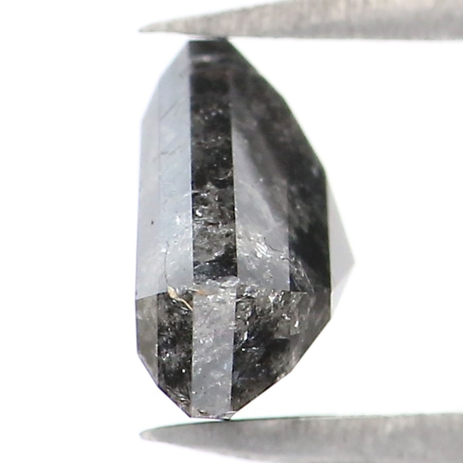 1.18 CT Natural Loose Shield Diamond Salt And Pepper Diamond Natural Loose Diamond 6.00 MM Shield Rose Cut Diamond Shield Shape NQ1346