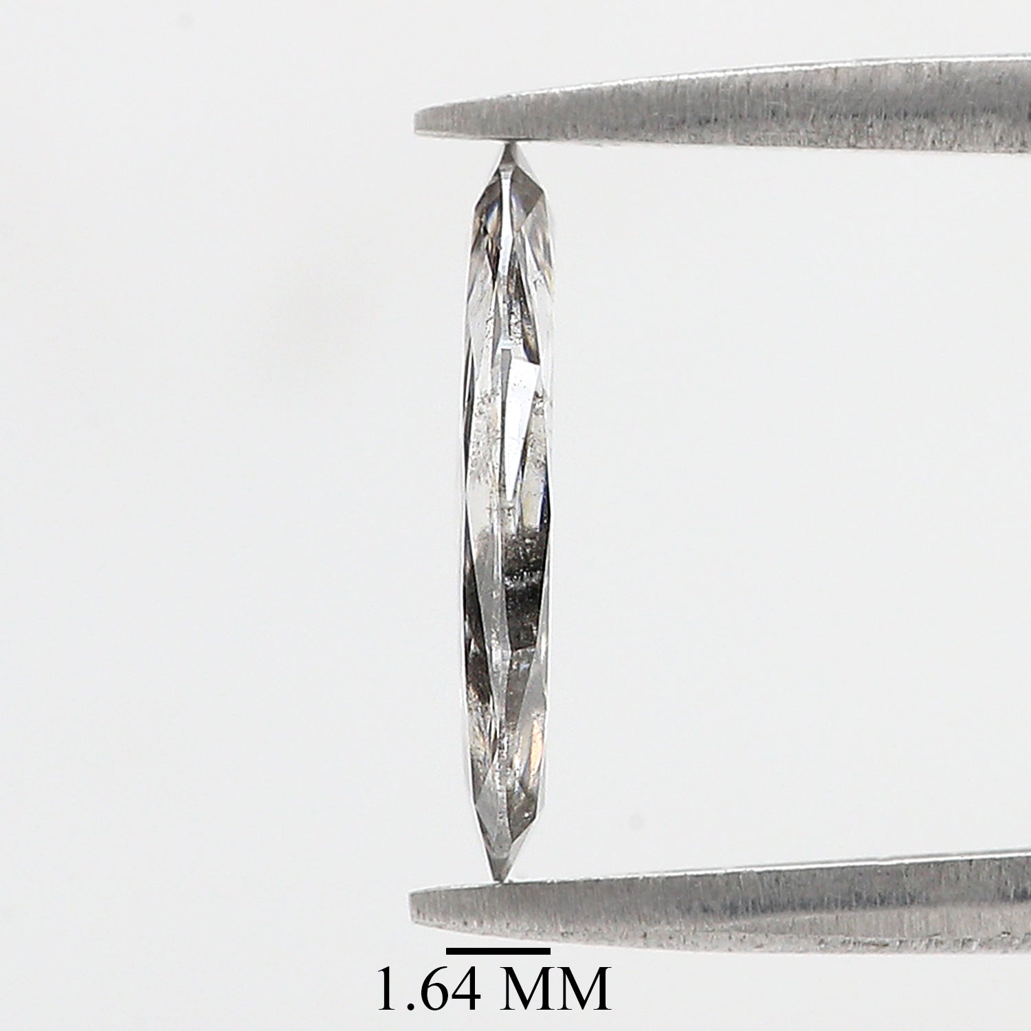 Lab Grown Oval Salt and Pepper Diamond 1.79 CT Loose Rose Cut CVD Black Grey Stone 12.30 MM Rustic Diamond For Custom Engagement Ring L3620