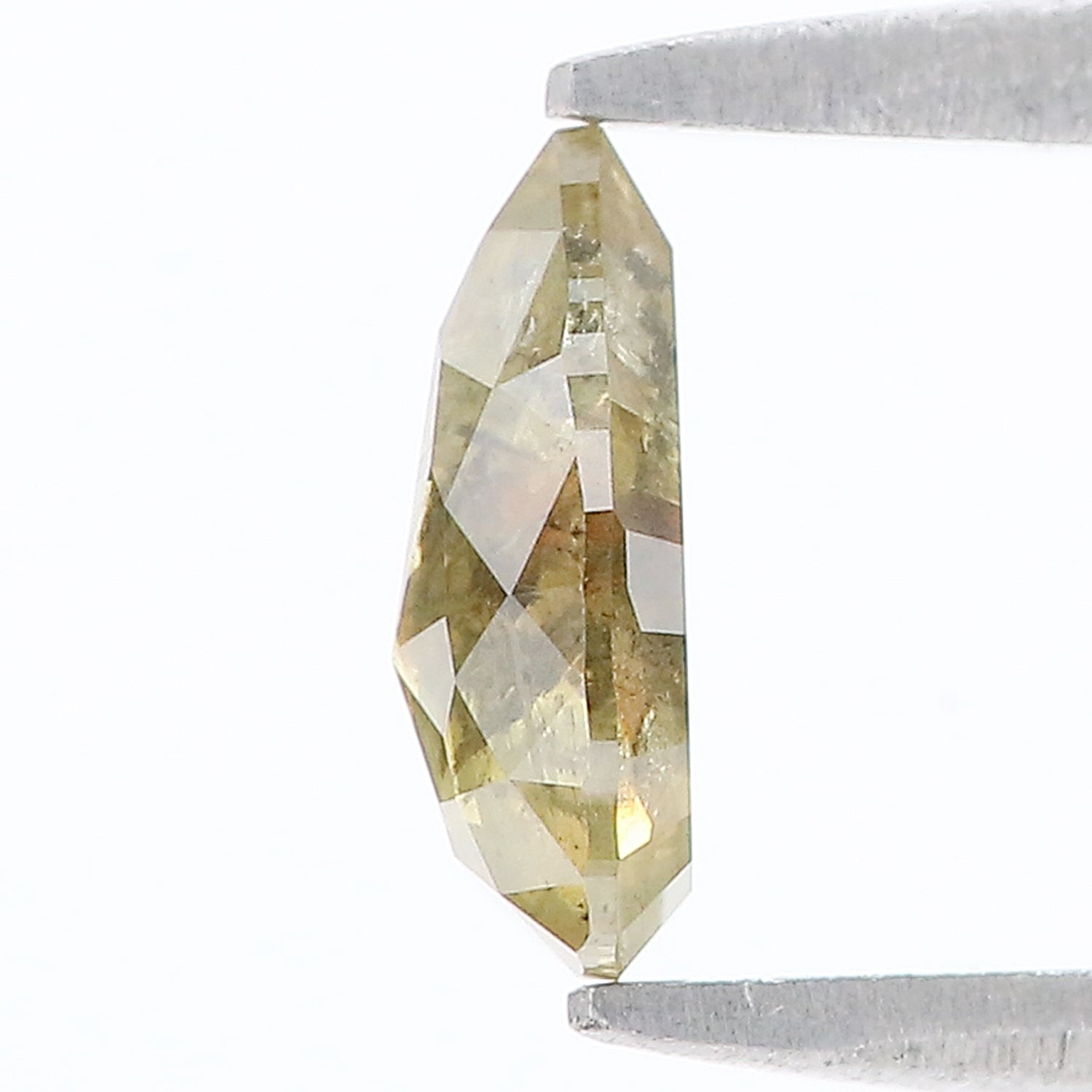 0.73 CT Natural Loose Pear Shape Diamond Green Color Pear Cut Diamond 7.50 MM Natural Loose Green Color Diamond Pear Rose Cut Diamond LQ442