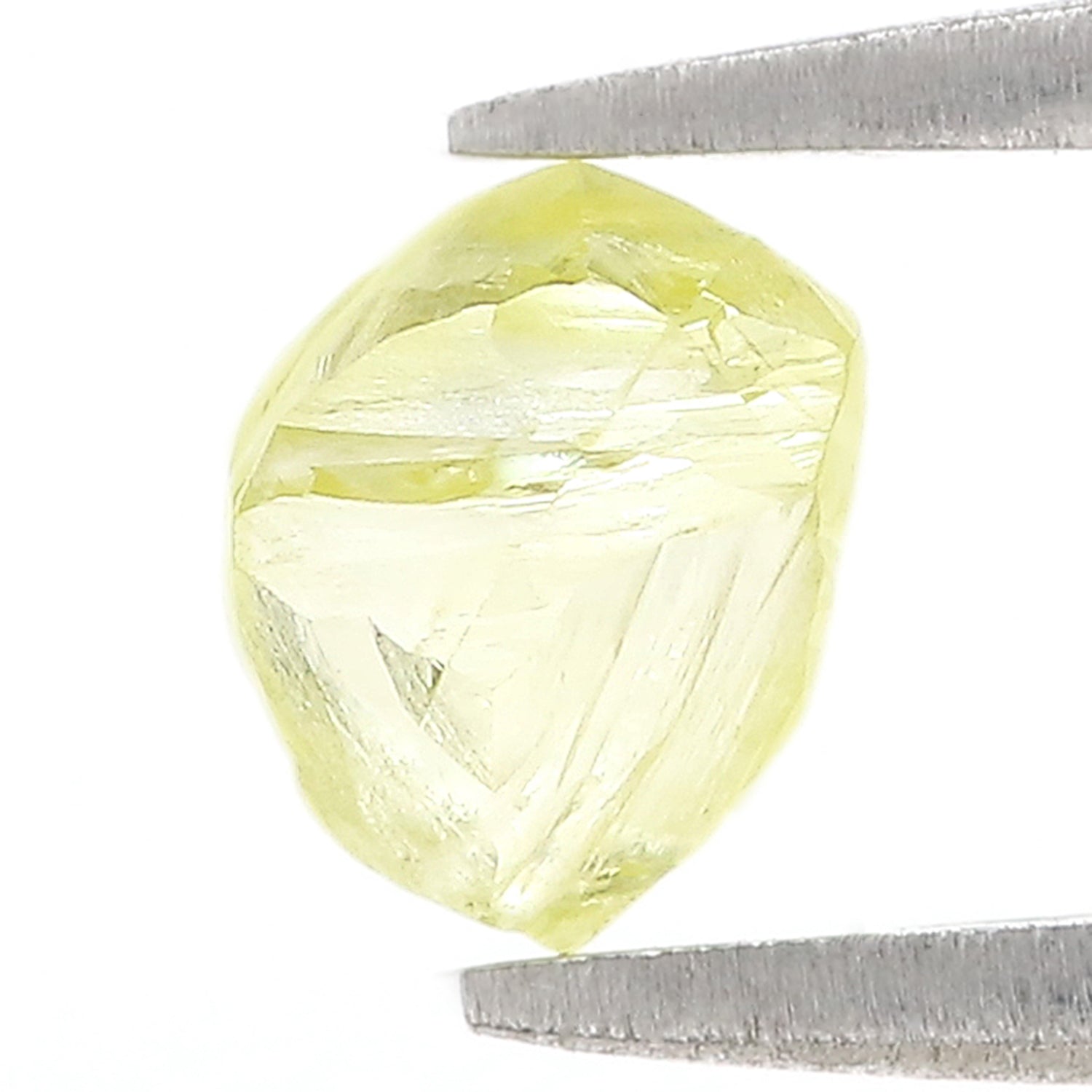 1.24 CT Natural Loose Rough Shape Diamond Yellow Color Rough Cut Diamond 6.55 MM Natural Yellow Diamond Rough Irregular Cut Diamond L3567