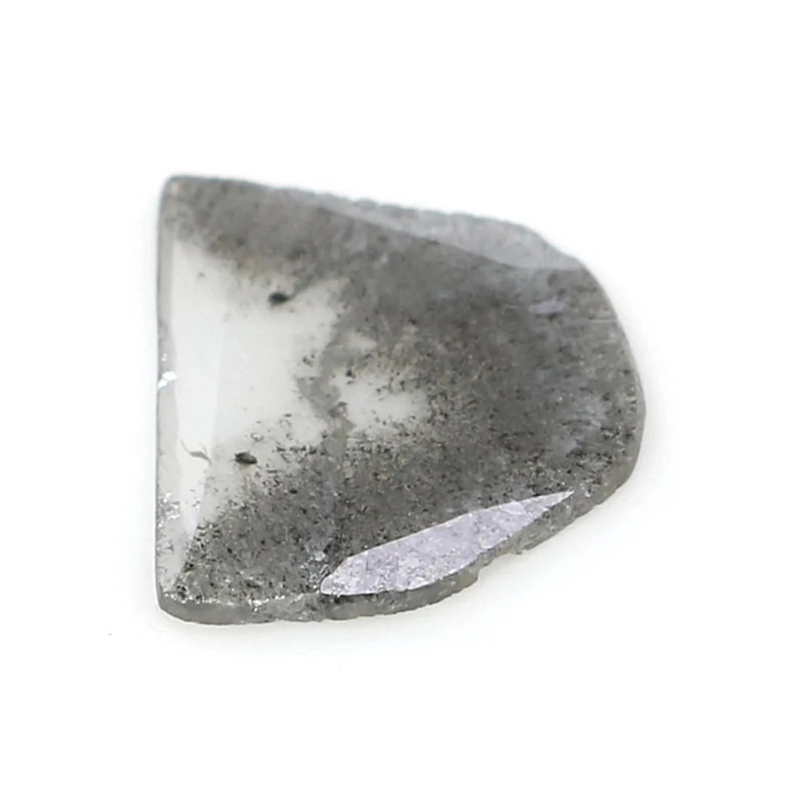 0.65 CT Natural Loose Slice Diamond Salt And Pepper Slice Diamond 11.20 MM Natural Loose Diamond Slice Rose Cut Irregular Cut Diamond NQ7848