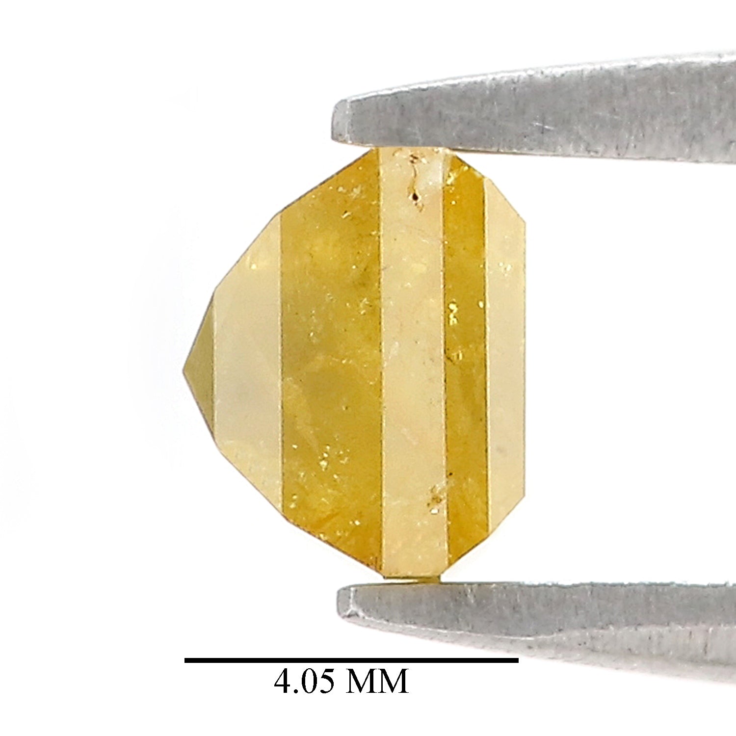 Natural Square Yellow Diamond 1.08 CT Loose Rose Cut Yellow Stone 5.00 MM Rustic Diamond Square Diamond For Custom Engagement Ring L3638