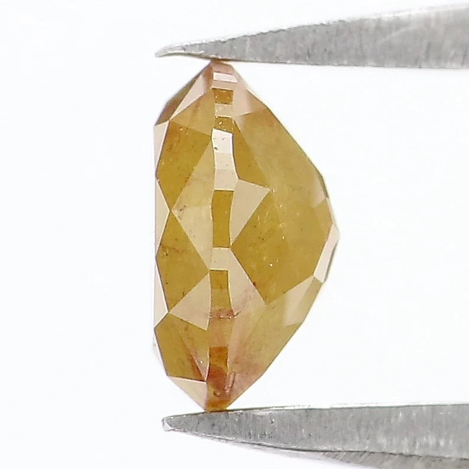 0.72 CT Natural Loose Round Shape Diamond Yellow Color Round Diamond 5.50 MM Natural Diamond Yellow Color Round Rose Cut Diamond NQ1112
