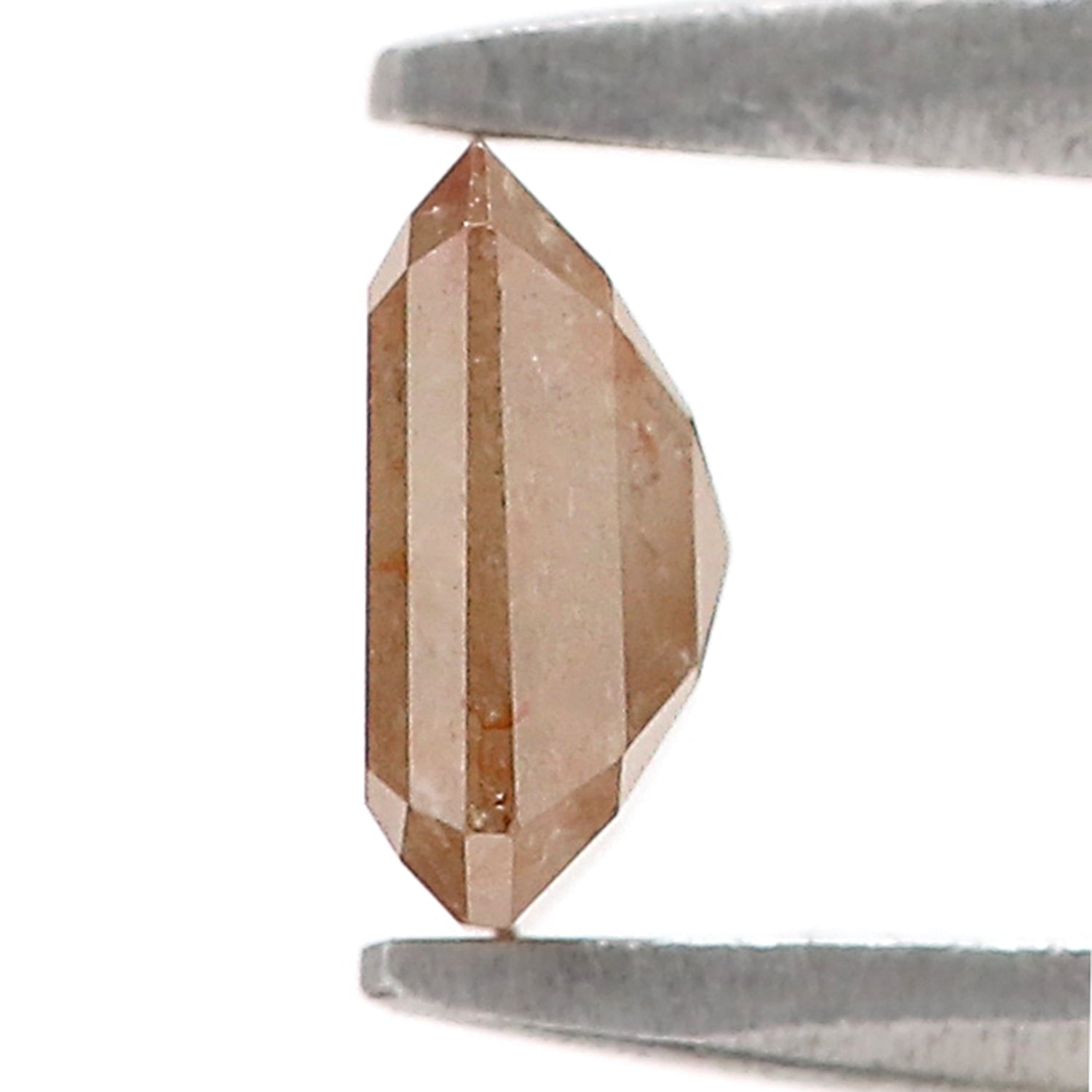 0.58 CT Natural Loose Emerald Shape Diamond Brown Color Emerald Diamond 5.30 MM Natural Diamond Brown ColorEmerald Rose Cut Diamond N2653
