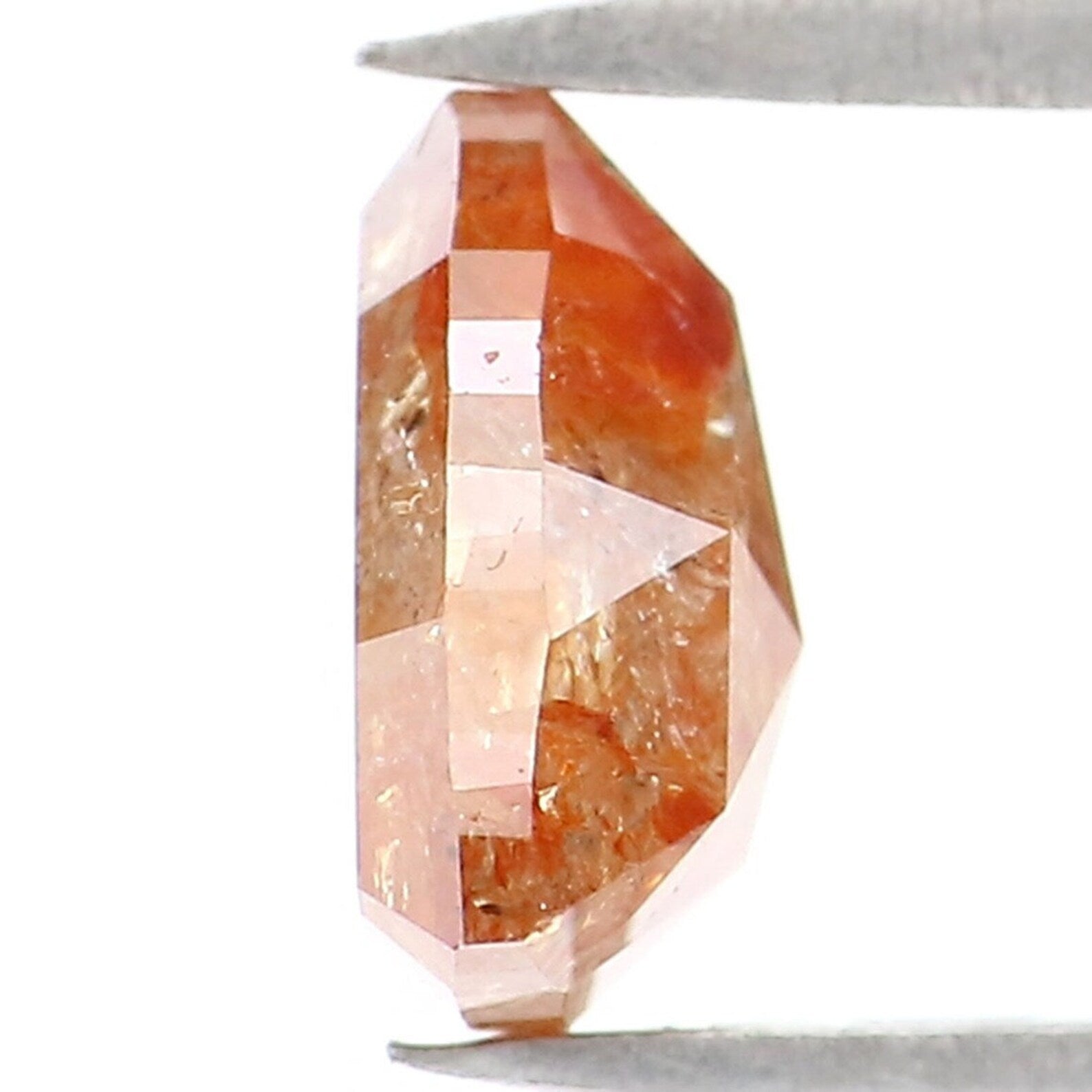 0.97 CT Natural Loose Triangle Shape Diamond Brown Color Triangle Cut Diamond 6.45 MM Natural Loose Triangle Shape Rose Cut Diamond NQ583