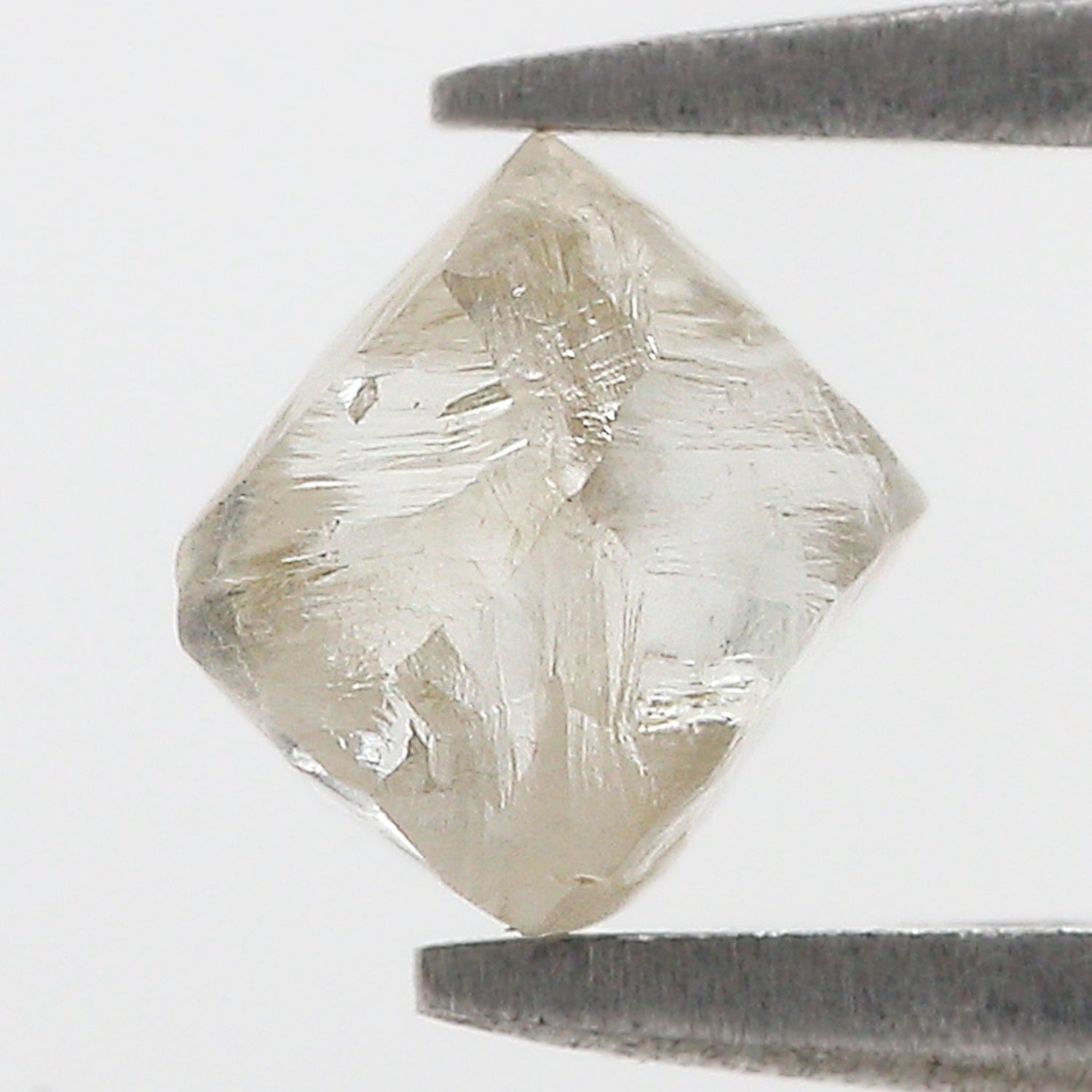 1.03 CT Natural Loose Rough Shape Diamond White-J Color Irregular Cut Diamond 6.10 MM Natural Loose White-J Color Rough UnCut Diamond L3539