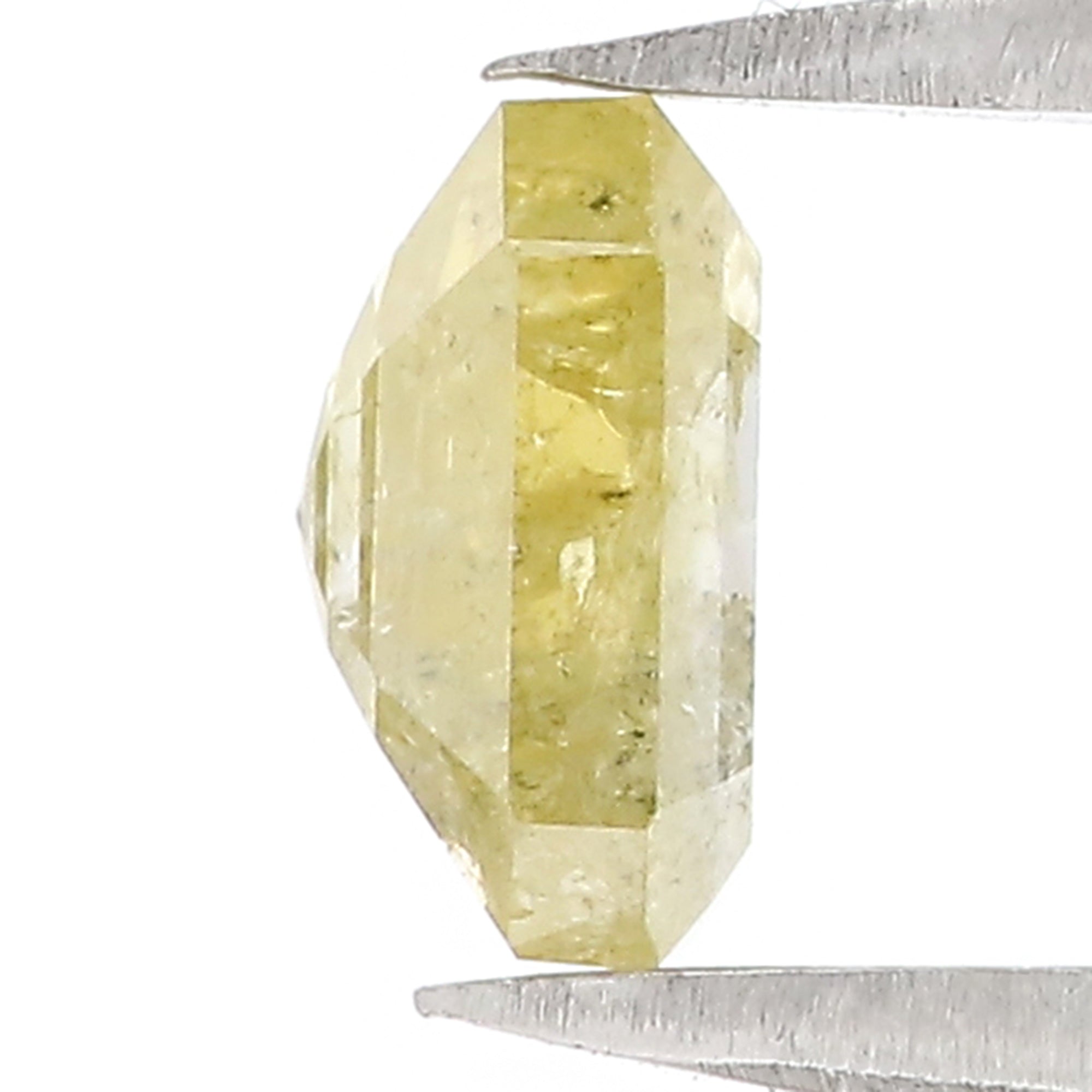 1.70 CT Natural Loose Emerald Cut Diamond Yellow Emerald Shape Diamond 6.87 MM Natural Loose Yellow Color Emerald Rose Cut Diamond QL3097