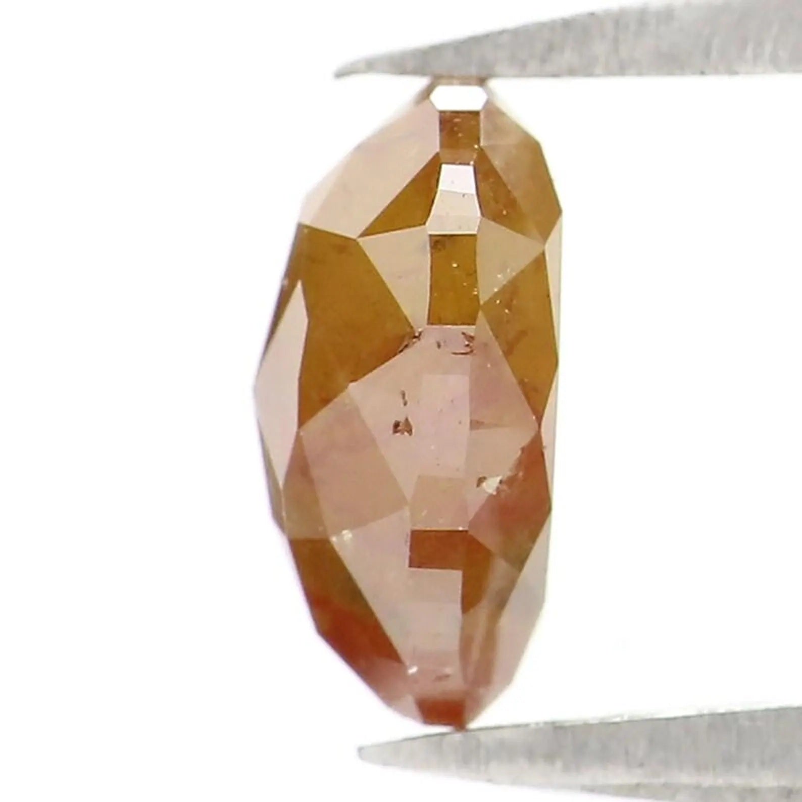 1.35 CT Natural Loose Heart Shape Diamond Yellow Color Heart Cut Diamond 7.30 MM Natural Diamond Brown Color Heart Rose Cut Diamond NQ2244