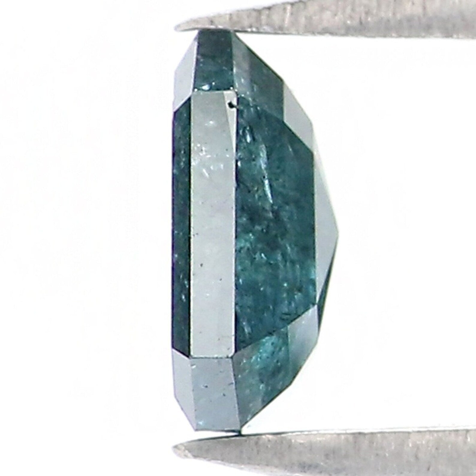 0.50 CT Natural Loose Diamond Emerald Shape Diamond Blue Color Emerald Diamond 5.30 MM Natural Loose Diamond Emerald Rose Cut Diamond NQ9400