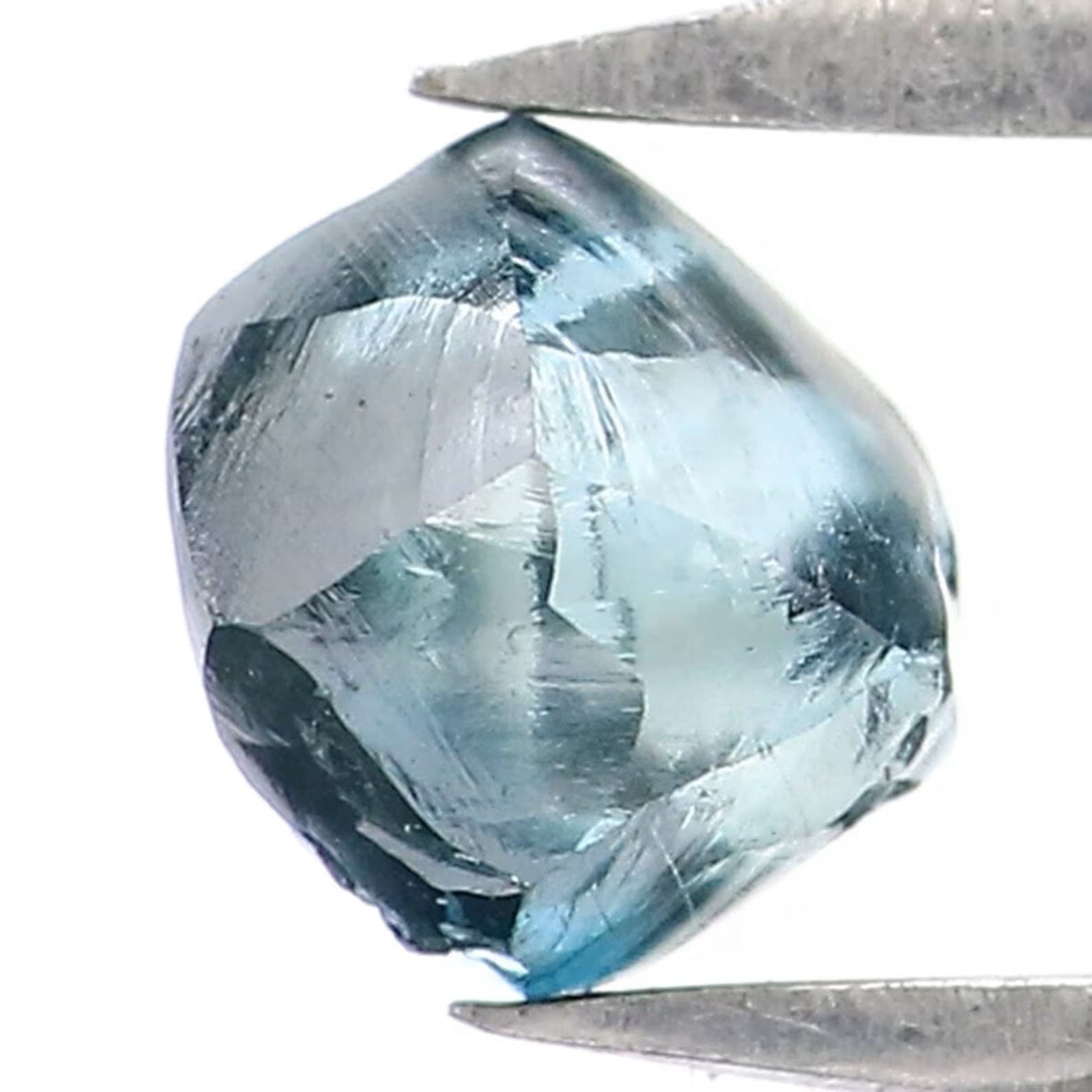 0.71 CT Natural Loose Rough Shape Diamond Blue Color Rough Cut Diamond 4.95 MM Natural Loose Diamond Blue Rough Irregular Cut Diamond NQ2022
