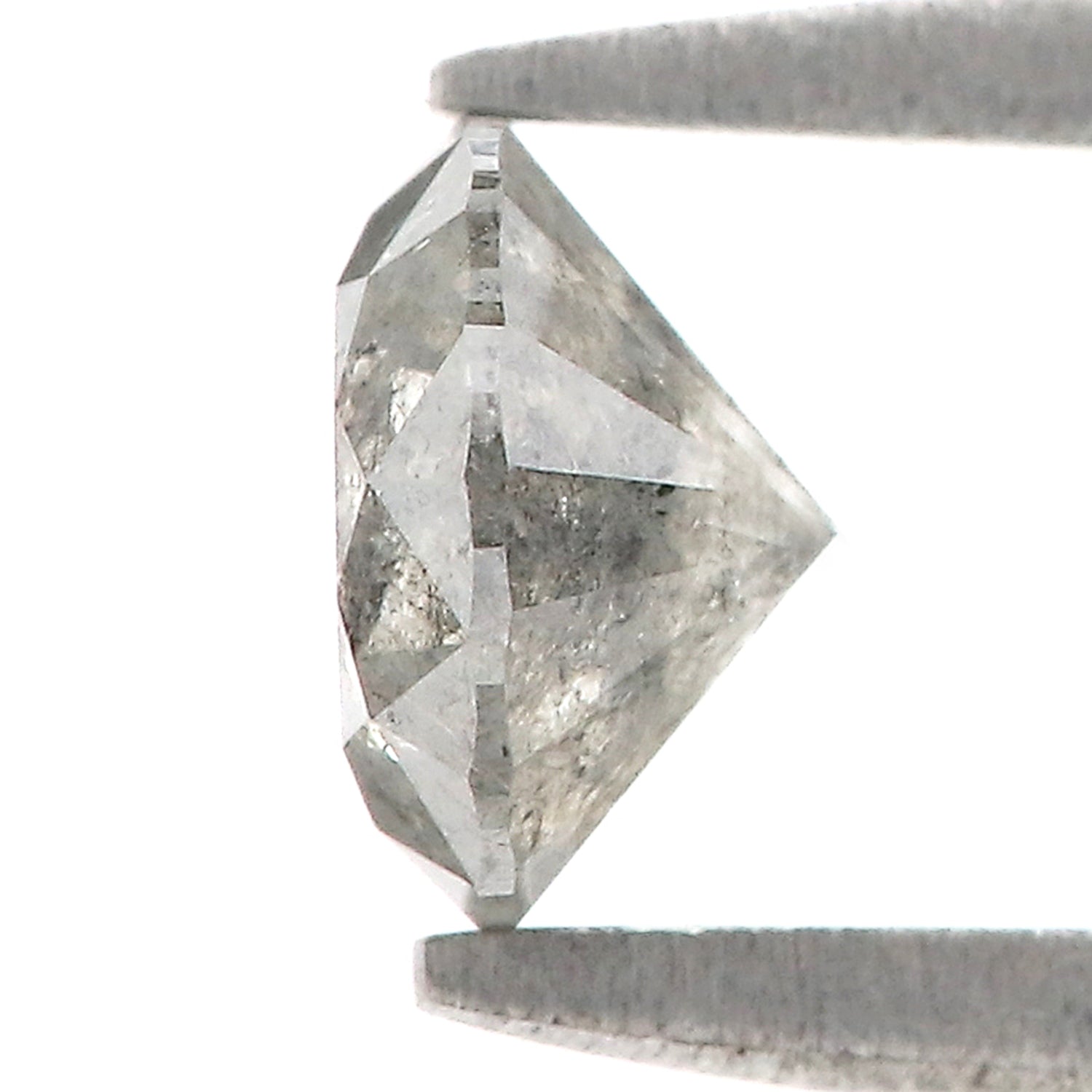 0.70 CT Natural Loose Round Shape Diamond Salt And Pepper Round Diamond 5.60 MM Natural Black Grey Color Round Brilliant Cut Diamond LQ446