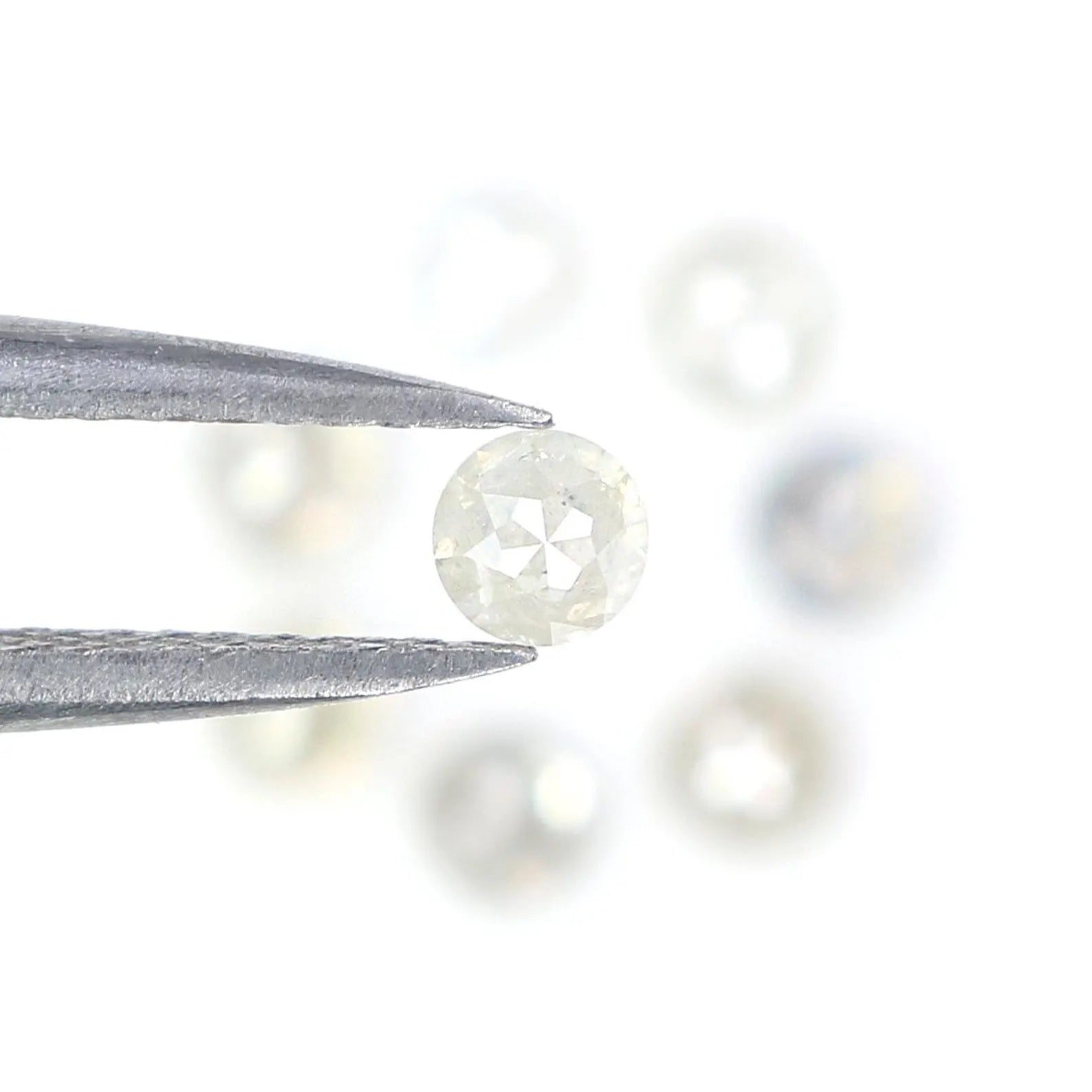 1.32 CT Natural Loose Round Rose Cut Diamond Grey Color Round Shape Diamond 3.10 MM Natural Loose Grey Color Round Rose Cut Diamond NQ415