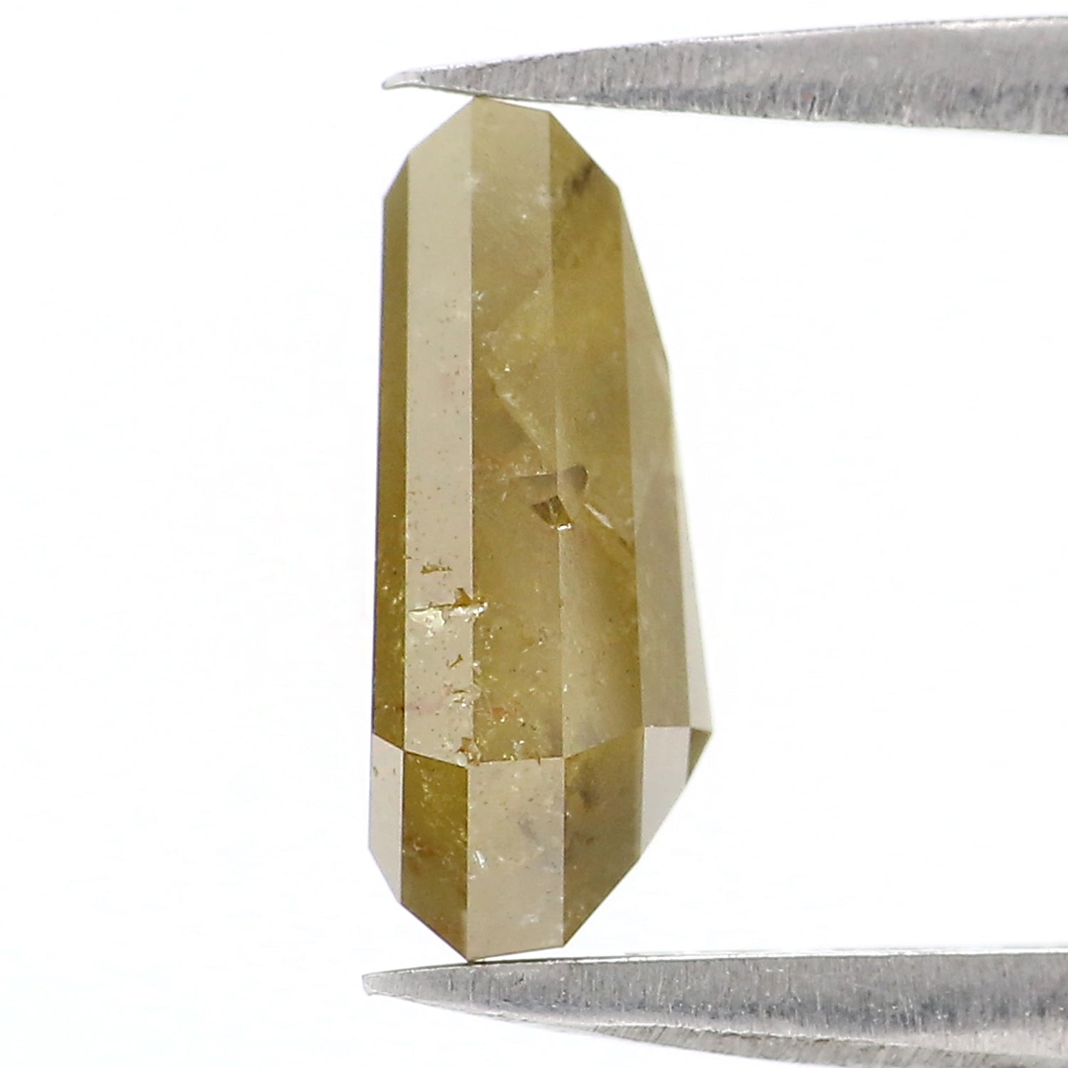 1.95 CT Natural Loose Coffin Cut Diamond Yellow Color Coffin Cut Diamond 9.50 MM Natural Loose Yellow Diamond Coffin Rose Cut Diamond QL9830
