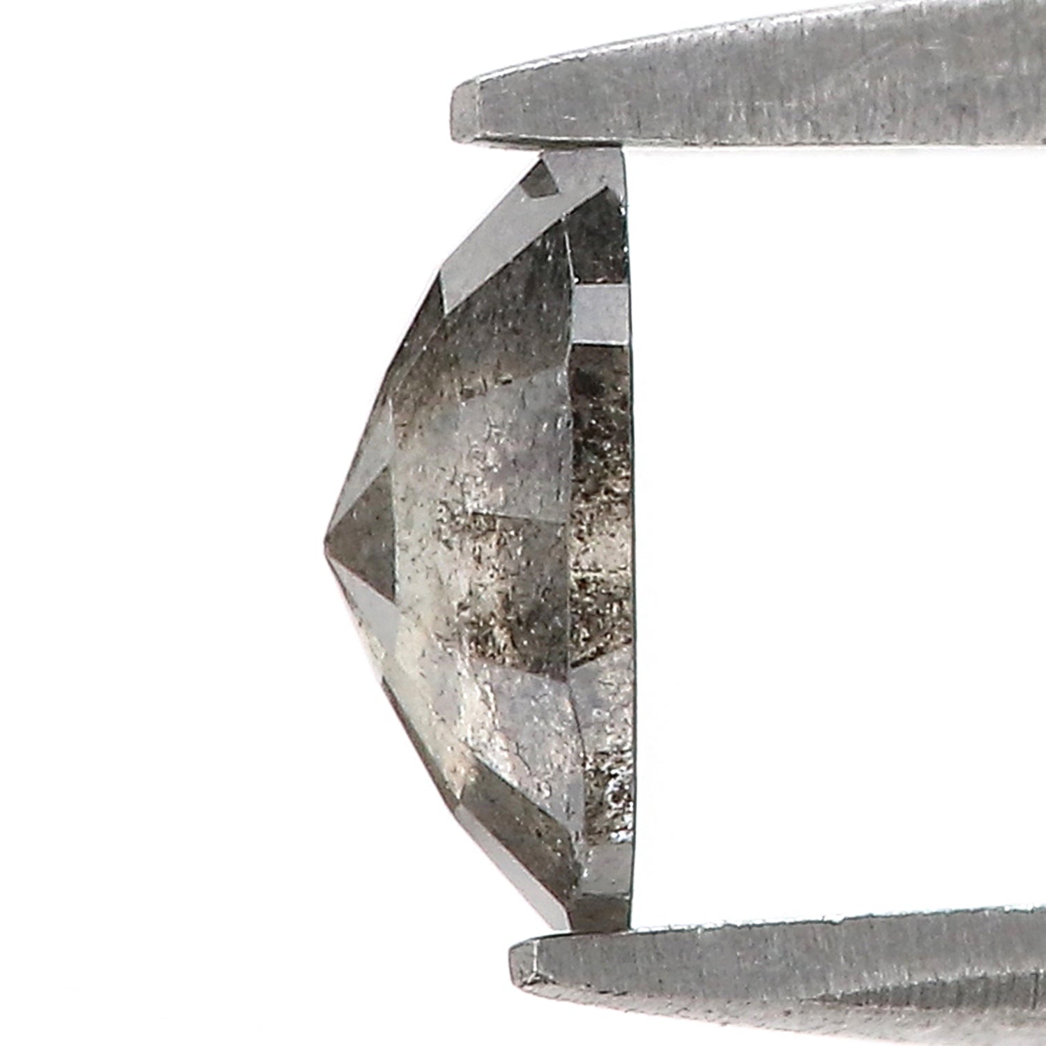 0.74 CT Natural Loose Cushion Shape Diamond Salt And Pepper Cushion Cut Diamond 6.40 MM Natural Black Grey Cushion Rose Cut Diamond LQ1784