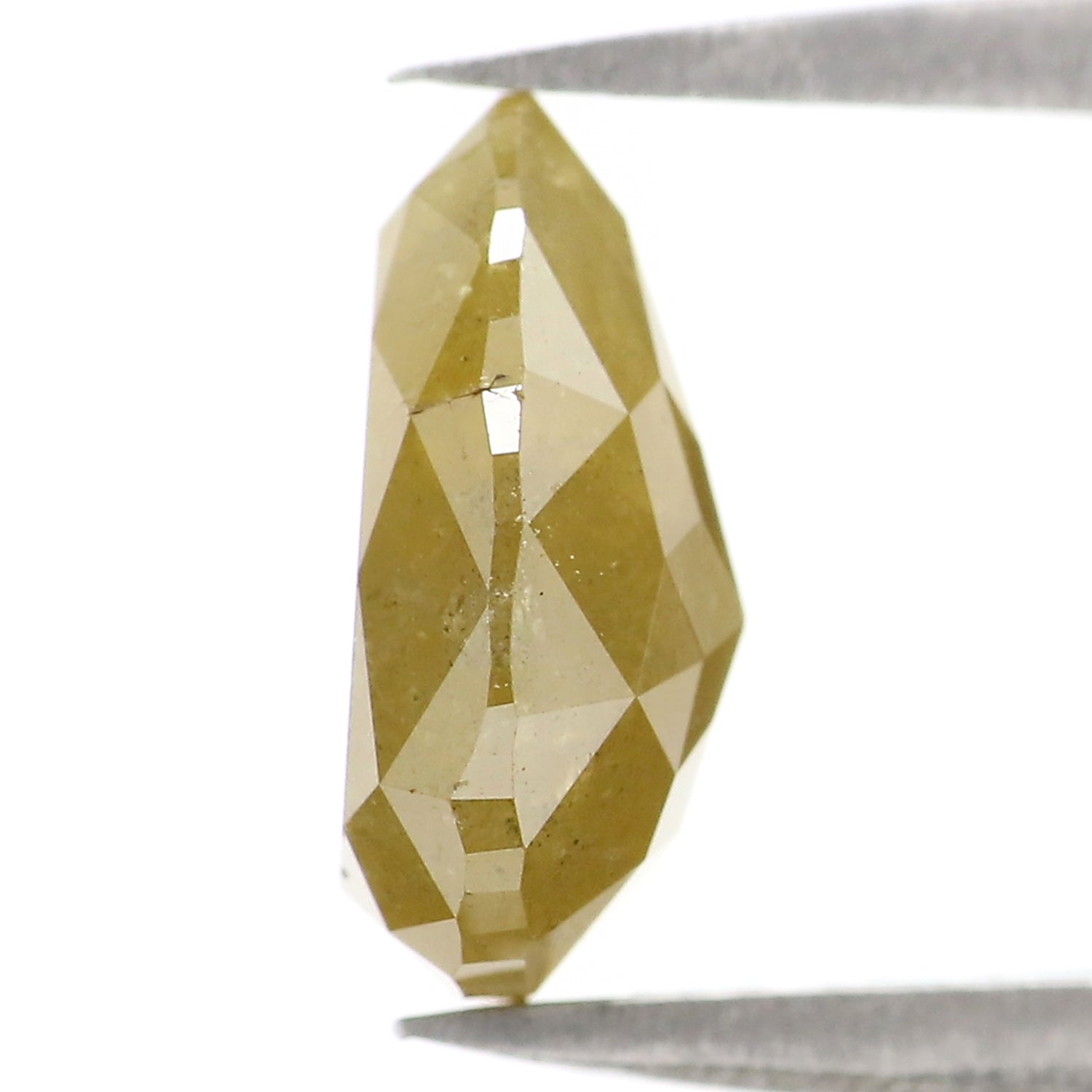2.71 CT Natural Loose Pear Shape Diamond Yellow Color Pear Cut Diamond 10.00 MM Natural Loose Yellow Diamond Pear Rose Cut Diamond LQ2874