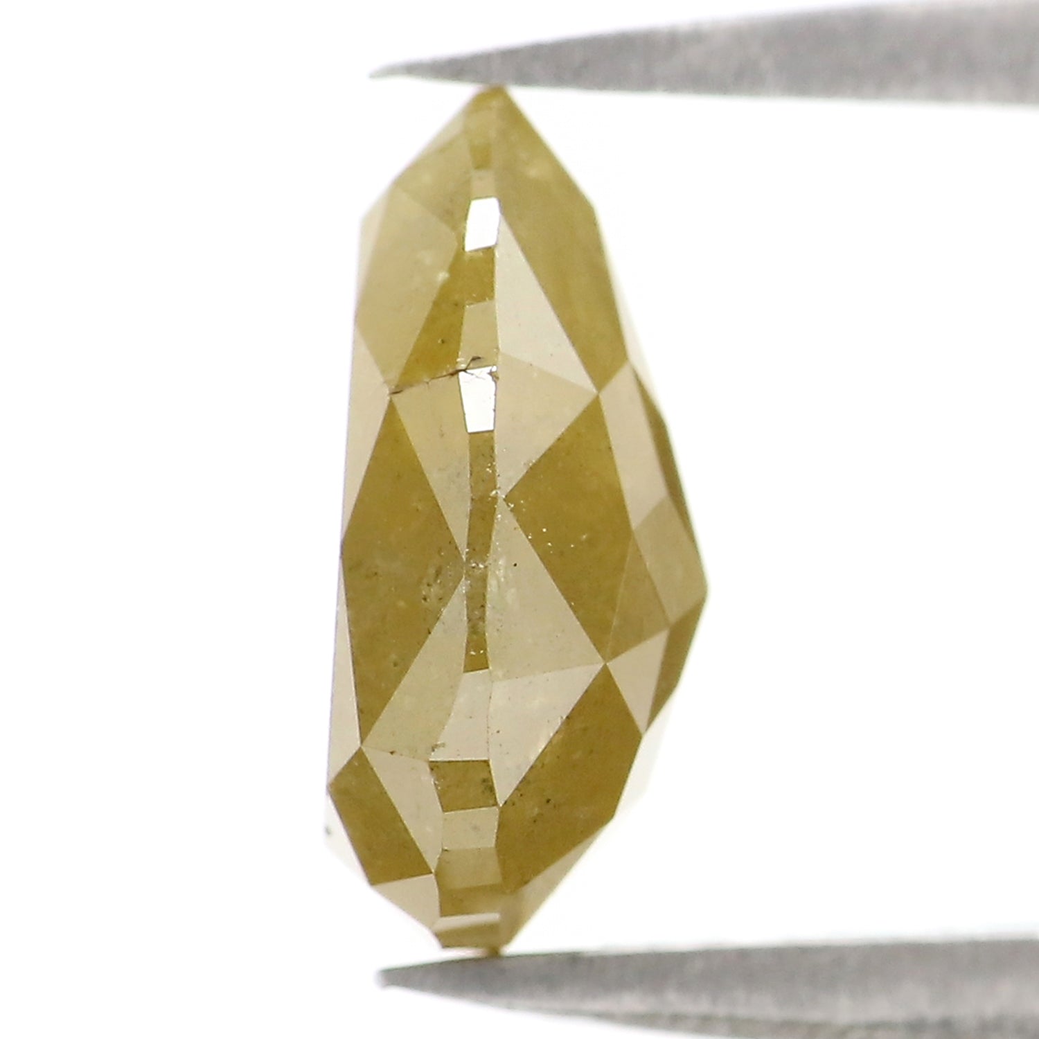 Natural Loose Pear Diamond, Yellow Color Pear Cut Diamond, Natural Loose Diamond, Pear Rose Cut Diamond, 2.71 CT Pear Shape Diamond L2874