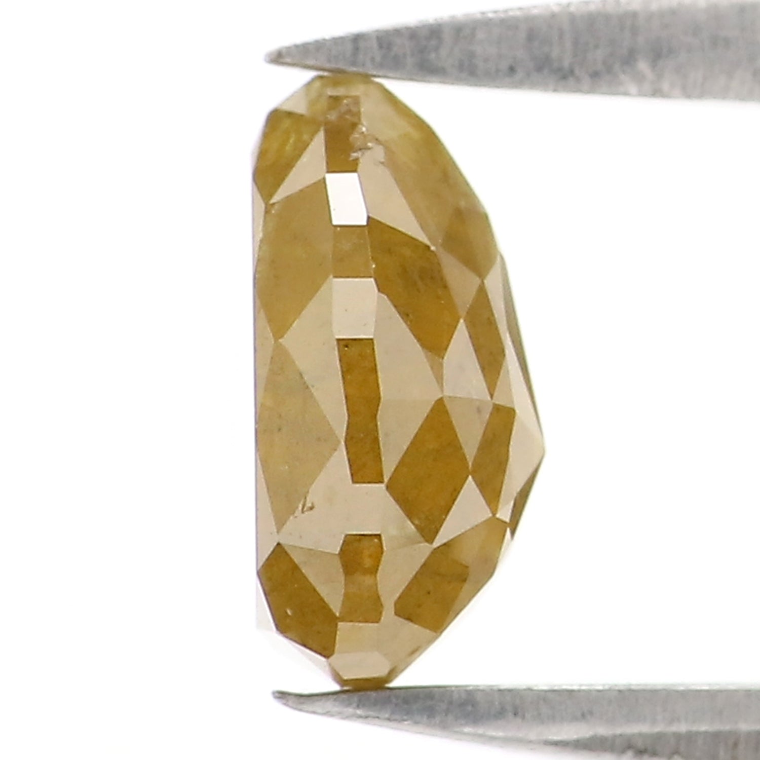 Natural Loose Pear Diamond, Yellow Color Pear Cut Diamond, Natural Loose Diamond, Pear Rose Cut Diamond, 0.93 CT Pear Shape Diamond KDK2680