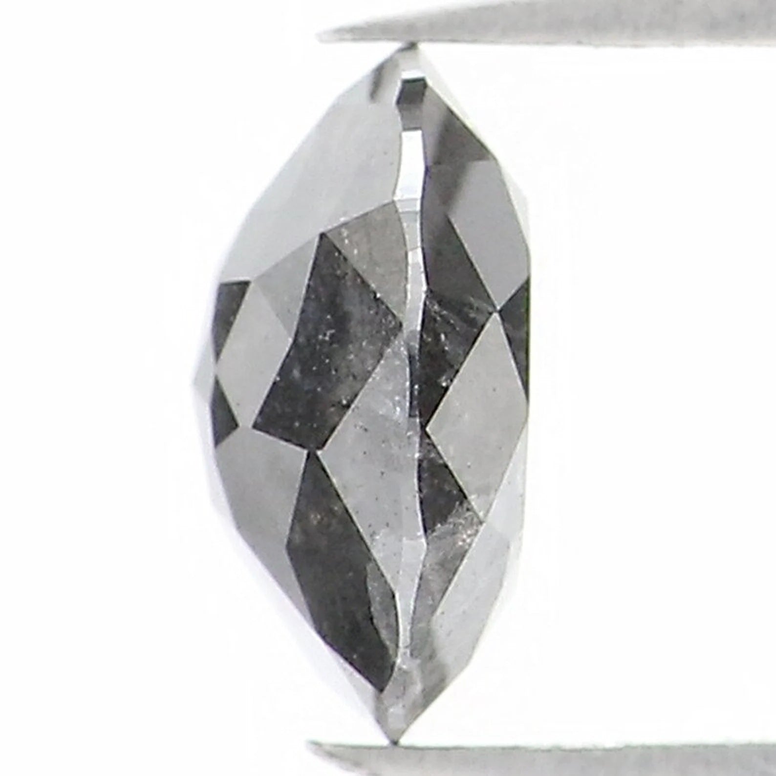 0.79 CT Natural Loose Round Shape Diamond Salt And Pepper Round Cut Diamond 6.00 MM Natural Black Gray Color Round Rose Cut Diamond NQ1536