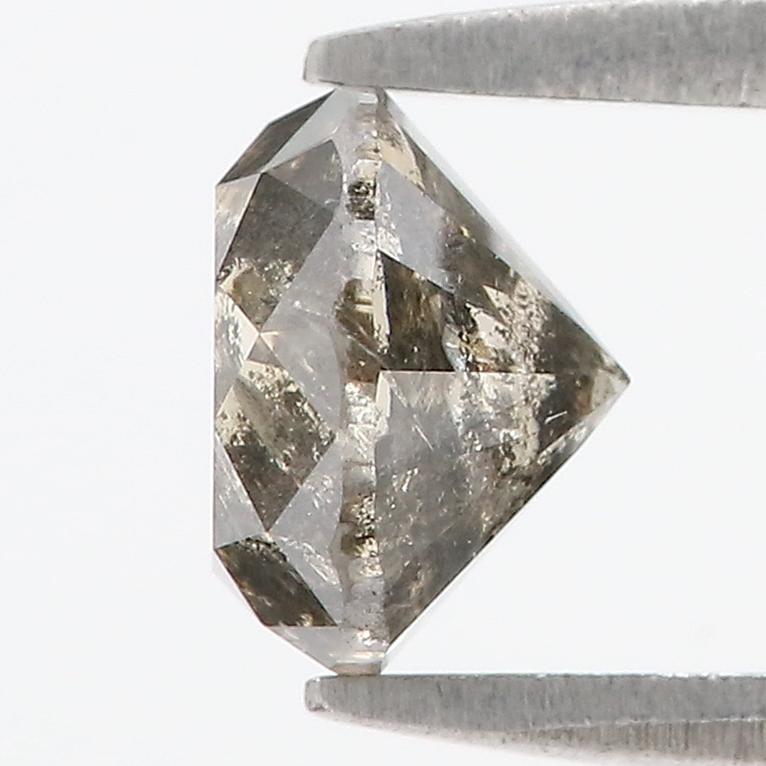 1.48 CT Natural Loose Round Shape Diamond Salt And Pepper Round Cut Diamond 6.70 MM Natural Loose Diamond Round Brilliant Cut Diamond LQ8699