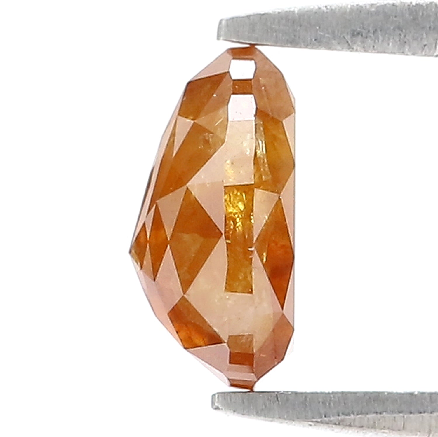 1.21 CT Natural Loose Pear Shape Diamond Brown Color Pear Diamond 7.70 MM Natural Loose Diamond Brown Color Pear Rose Cut Diamond N2660
