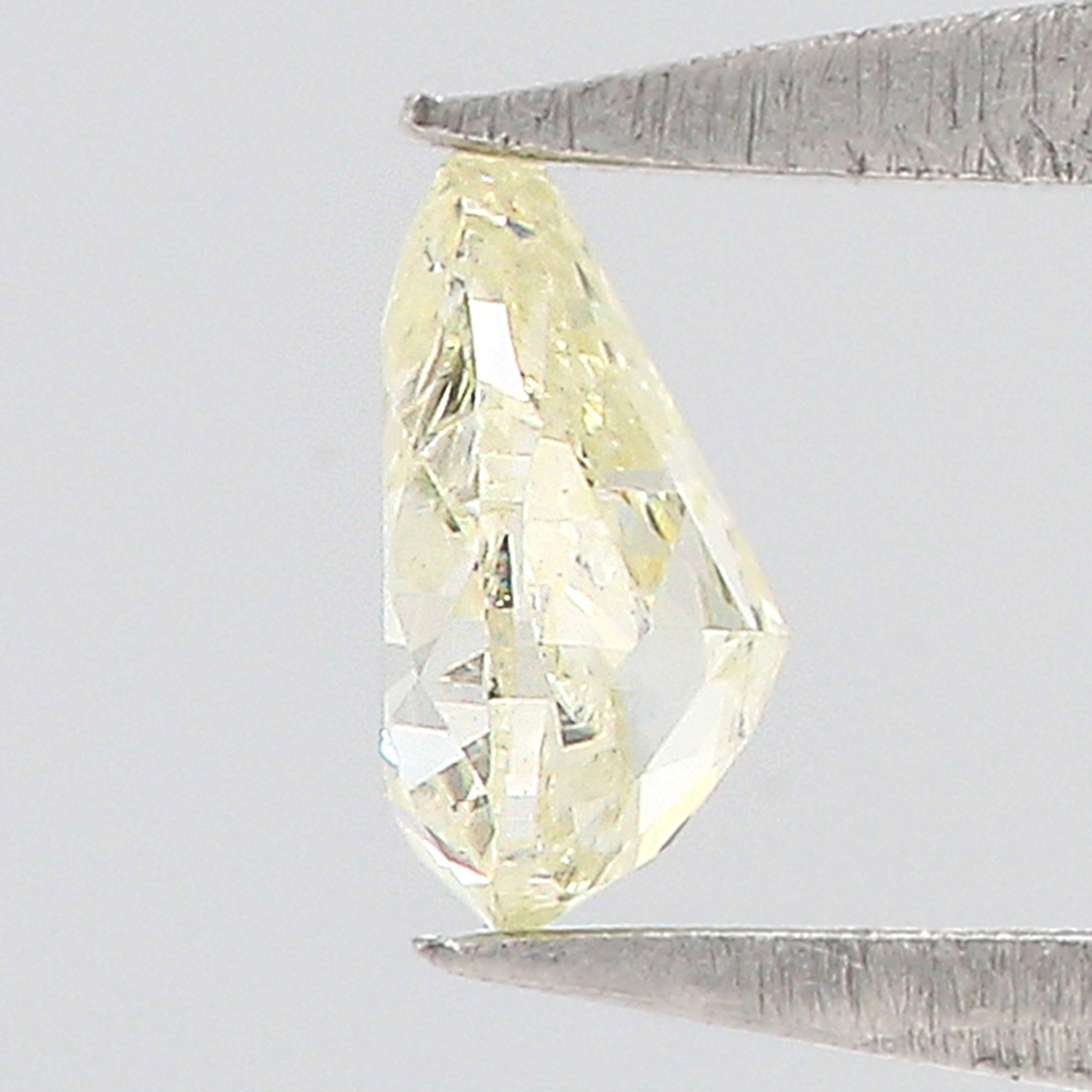0.19 CT Natural Loose Diamond, Pear Diamond, Yellow Diamond, Rustic Diamond, Pear Cut Diamond, Fancy Color Diamond KR897
