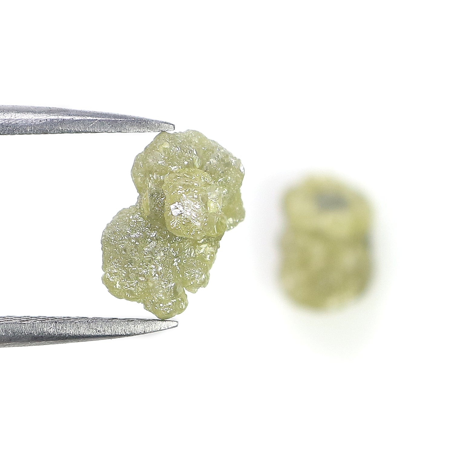 4.31 CT Natural Loose Rough Shape Diamond Yellow Color Rough Uncut Diamond 9.30 MM Natural Grey Diamond Rough Irregular Cut Diamond LQ3367