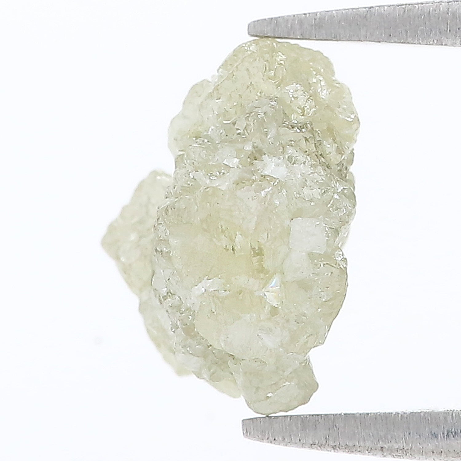 3.98 CT Natural Loose Rough Shape Diamond Grey Color Rough Uncut Diamond 10.00 MM Natural Grey Color Rough Irregular Cut Diamond LQ3364