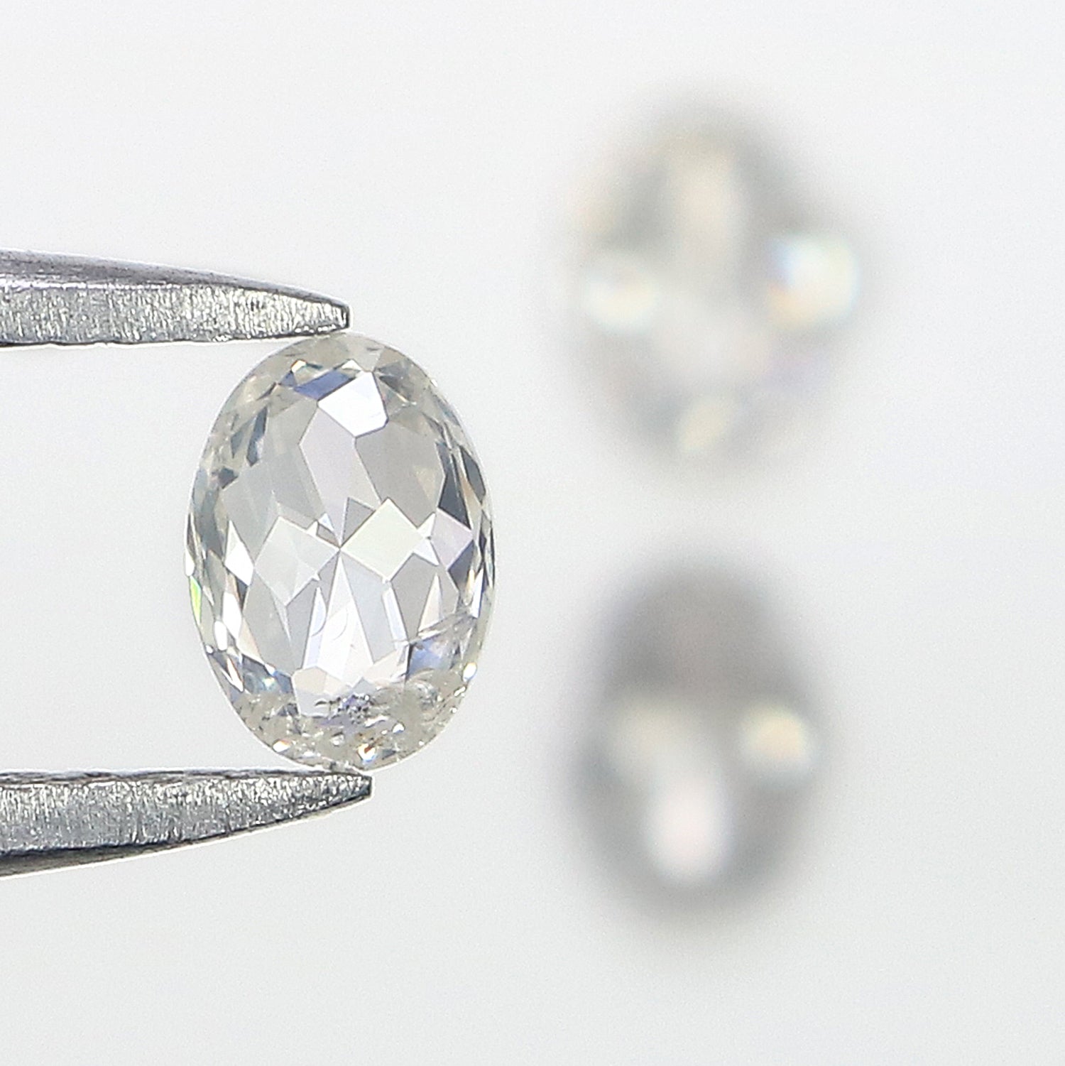 0.79 CT Natural Loose Oval Shape Diamond Grey Color Oval Cut Diamond 5.00 MM Natural Loose Grey Oval Diamond Oval Cut Diamond L3415