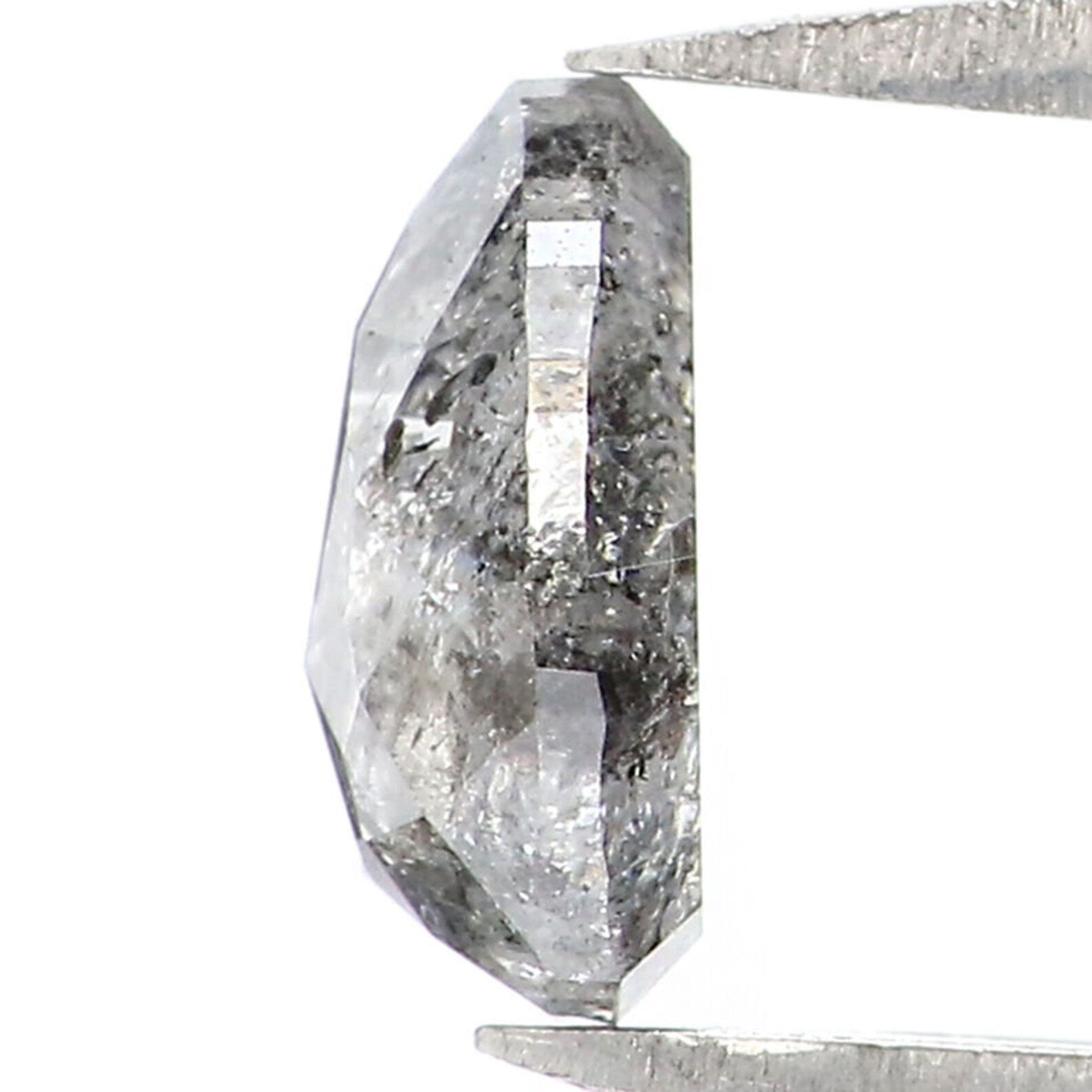 0.52 CT Natural Loose Pear Shape Diamond Salt And Pepper Pear Cut Diamond 6.00 MM Natural Loose Diamond Pear Shape Rose Cut Diamond QN1831