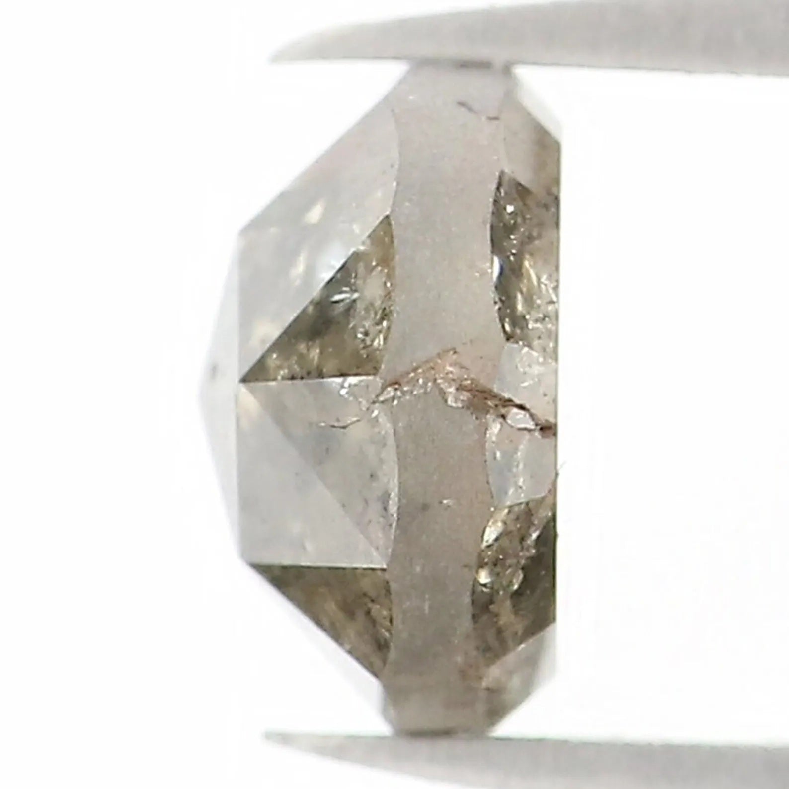 0.73 CT Natural Loose Round Shape Diamond Salt And Pepper Round Diamond 5.20 MM Natural Loose Black Grey Color Round Rose Cut Diamond NQ1520