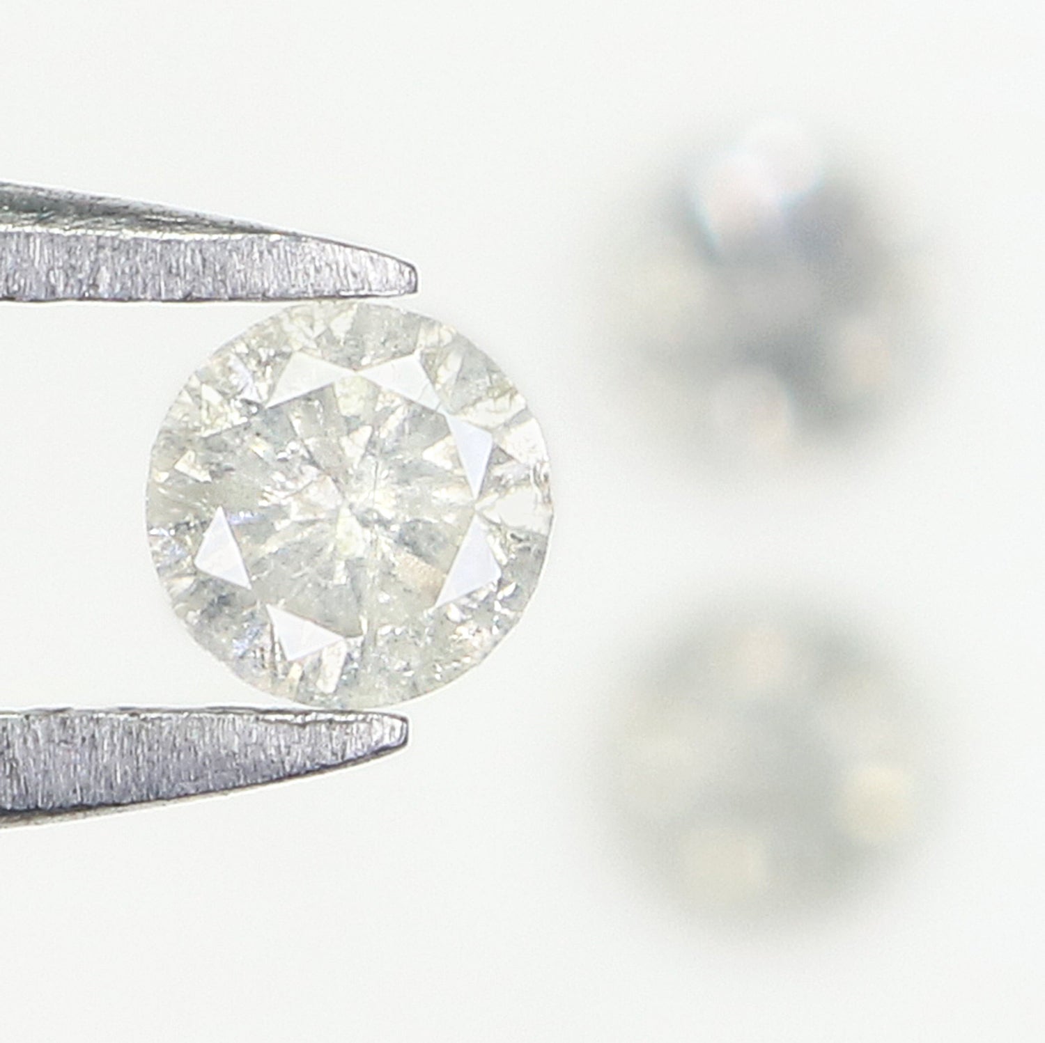 0.51 CT Natural Loose Round Shape Diamond Fancy Grey Color Round Cut Diamond 3.50 MM Natural Grey Color Round Brilliant Cut Diamond L3460