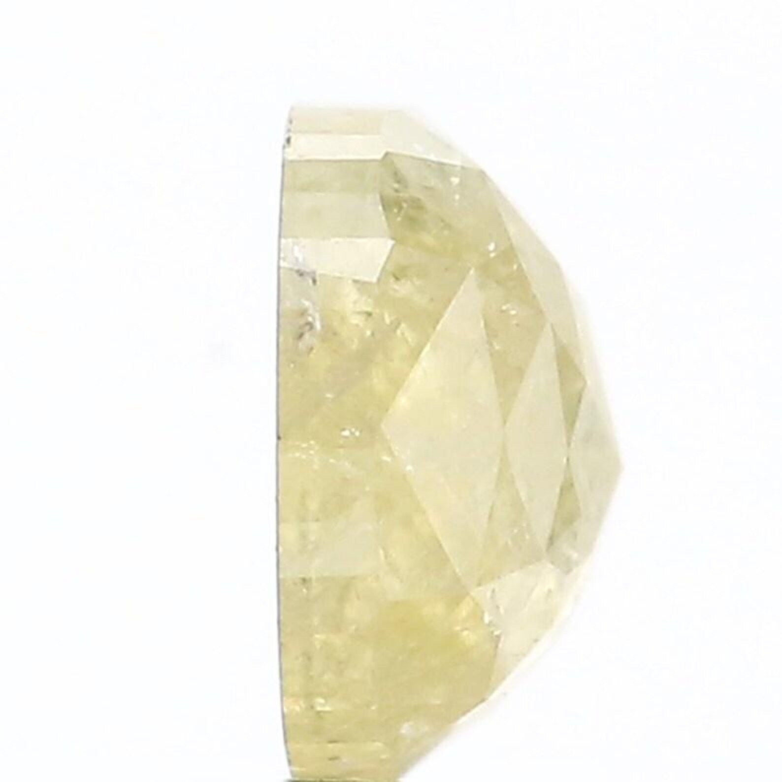 0.74 Ct Natural Loose Cushion Shape Diamond Cushion Yellow Color Cushion Diamond 5.60 MM Natural Loose Yellow Color Cushion Rose Cut NQ319