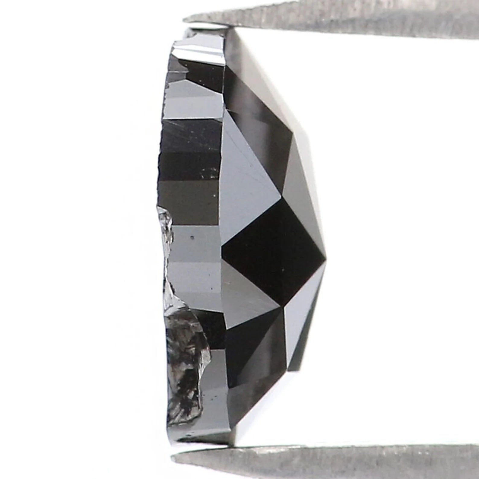 1.14 Ct Natural Loose Oval Shape Diamond Black Color Oval Cut Diamond 7.70 MM Natural Loose Diamond Black Oval Rose Cut Diamond QN1976