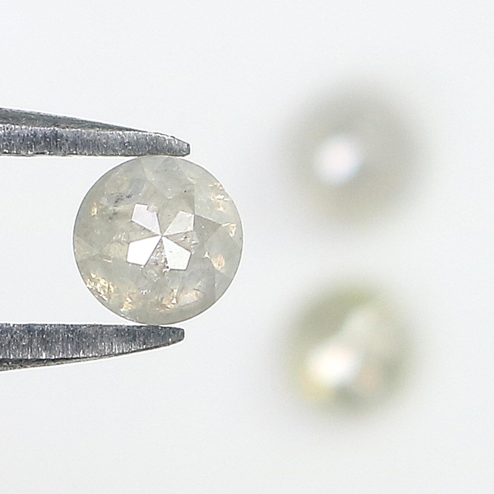 1.01 CT Natural Loose Round Rose Cut Diamond Grey Color Round Shape Diamond 4.00 MM Natural Loose Grey Color Round Rose Cut Diamond NQ2571