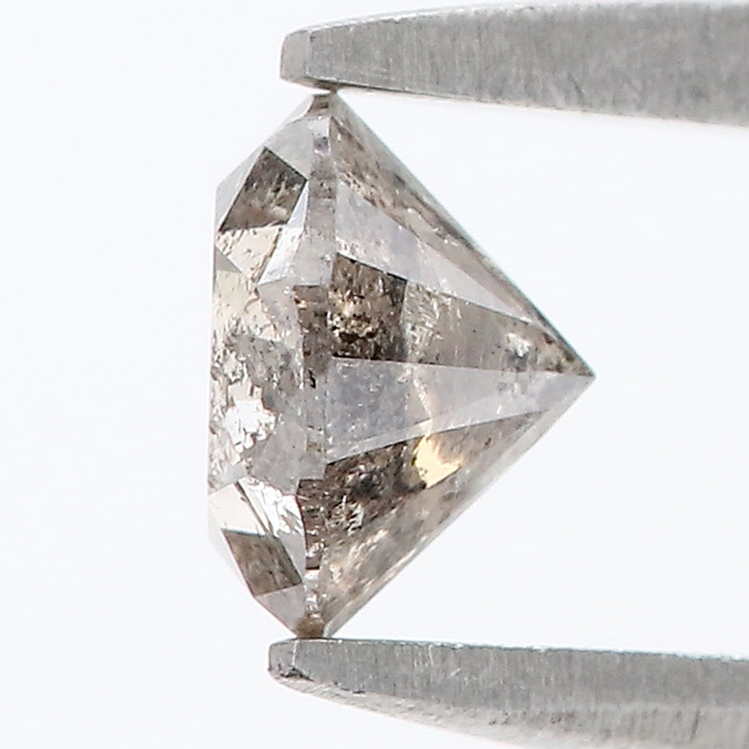 0.70 CT Natural Loose Round Shape Diamond Salt And Pepper Round Diamond 5.35 MM Natural Black Grey Color Round Brilliant Cut Diamond LQ065