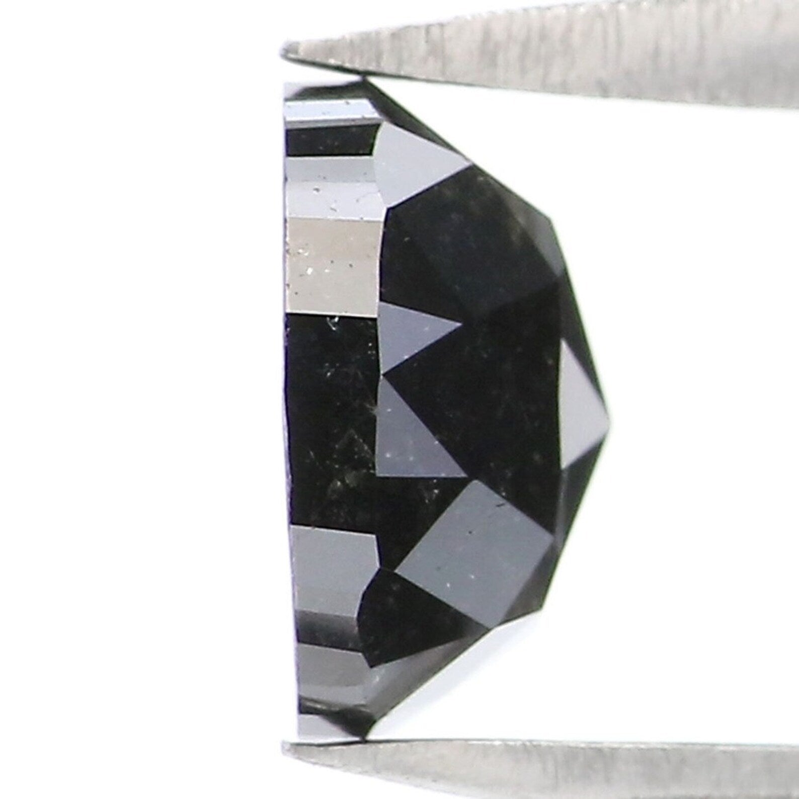 1.39 CT Natural Loose Cushion Diamond Black Color Cushion Cut Diamond 6.80 MM Natural Loose Diamond Cushion Shape Rose Cut Diamond NQ8825