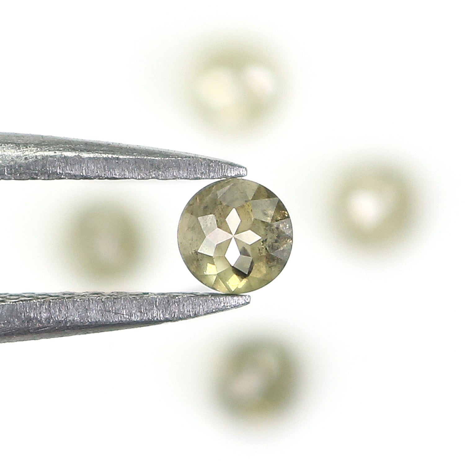 1.15 CT Natural Loose Round Rose Cut Diamond Grey Color Round Shape Diamond 3.50 MM Natural Loose Grey Color Round Rose Cut Diamond KQ1293