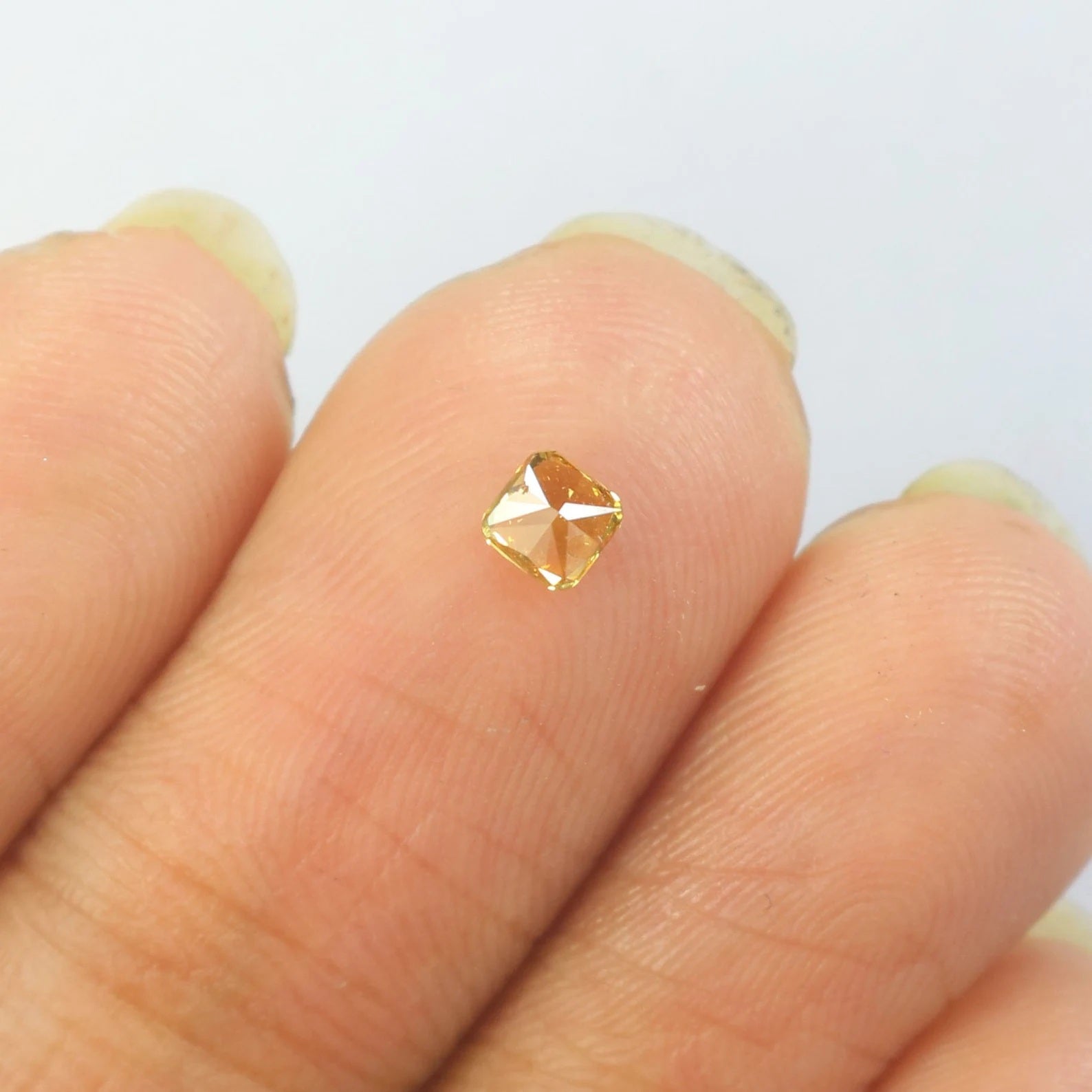0.19 Ct Natural Loose Cushion Shape Diamond Yellowish Brown Color Cushion Diamond 3.30 MM Natural Loose Diamond Cushion Shape Diamond N9823