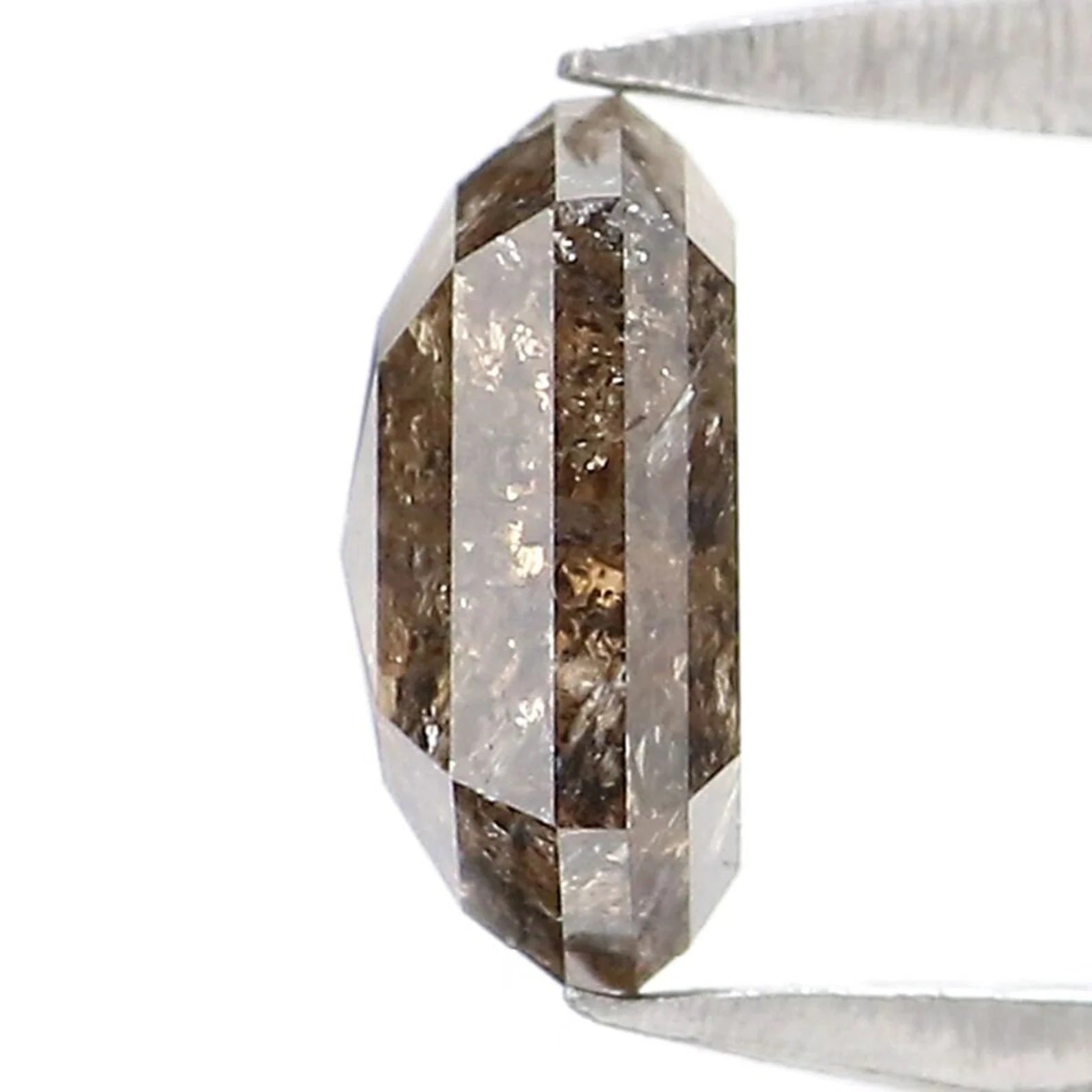 0.68 CT Natural Loose Hexagon Shape Diamond Brown Color Hexagon Diamond 5.75 MM Natural Loose Diamond Hexagon Shape Rose Cut Diamond QN2199