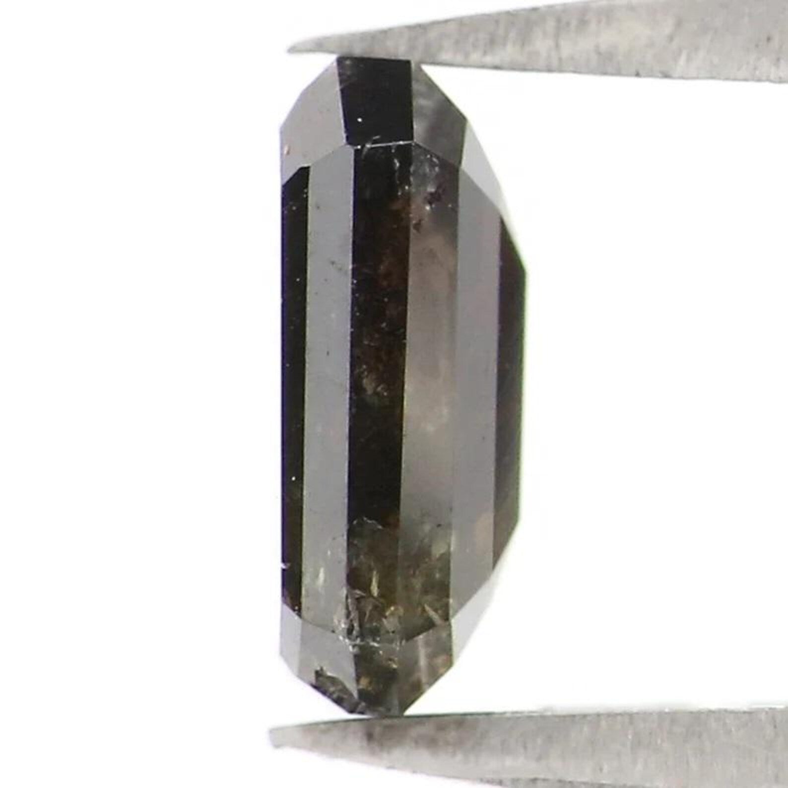 1.19 CT Natural Loose Emerald Shape Diamond Brown Color Emerald Diamond 7.55 MM Natural Diamond Brown Color Emerald Rose Cut Diamond NQ2361