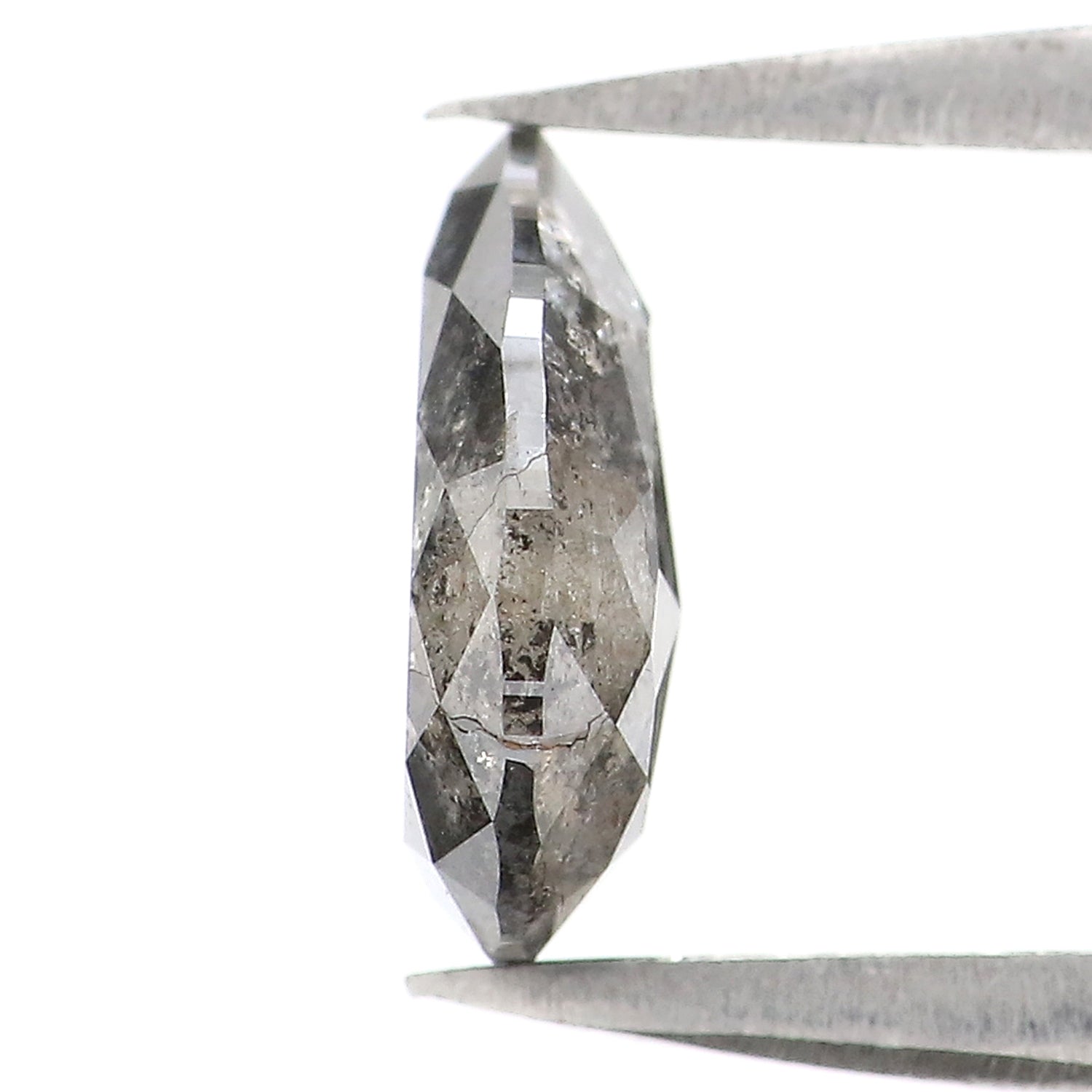 1.09 CT Natural Loose Pear Diamond Salt And Pepper Pear Diamond Natural Loose Diamond 8.00 MM Pear Rose Cut Diamond Pear Cut Diamond LQ3005