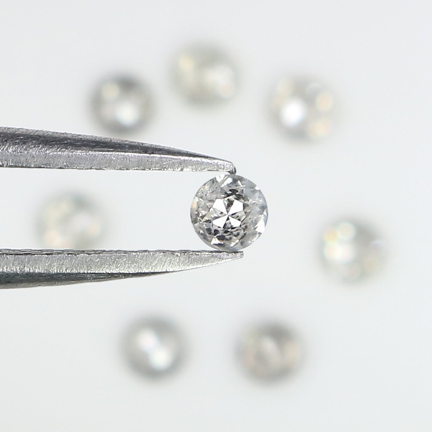 1.03 CT Natural Loose Round Rose Cut Diamond Grey Color Round Shape Diamond 2.80 MM Natural Loose Grey Color Round Rose Cut Diamond LQ3191