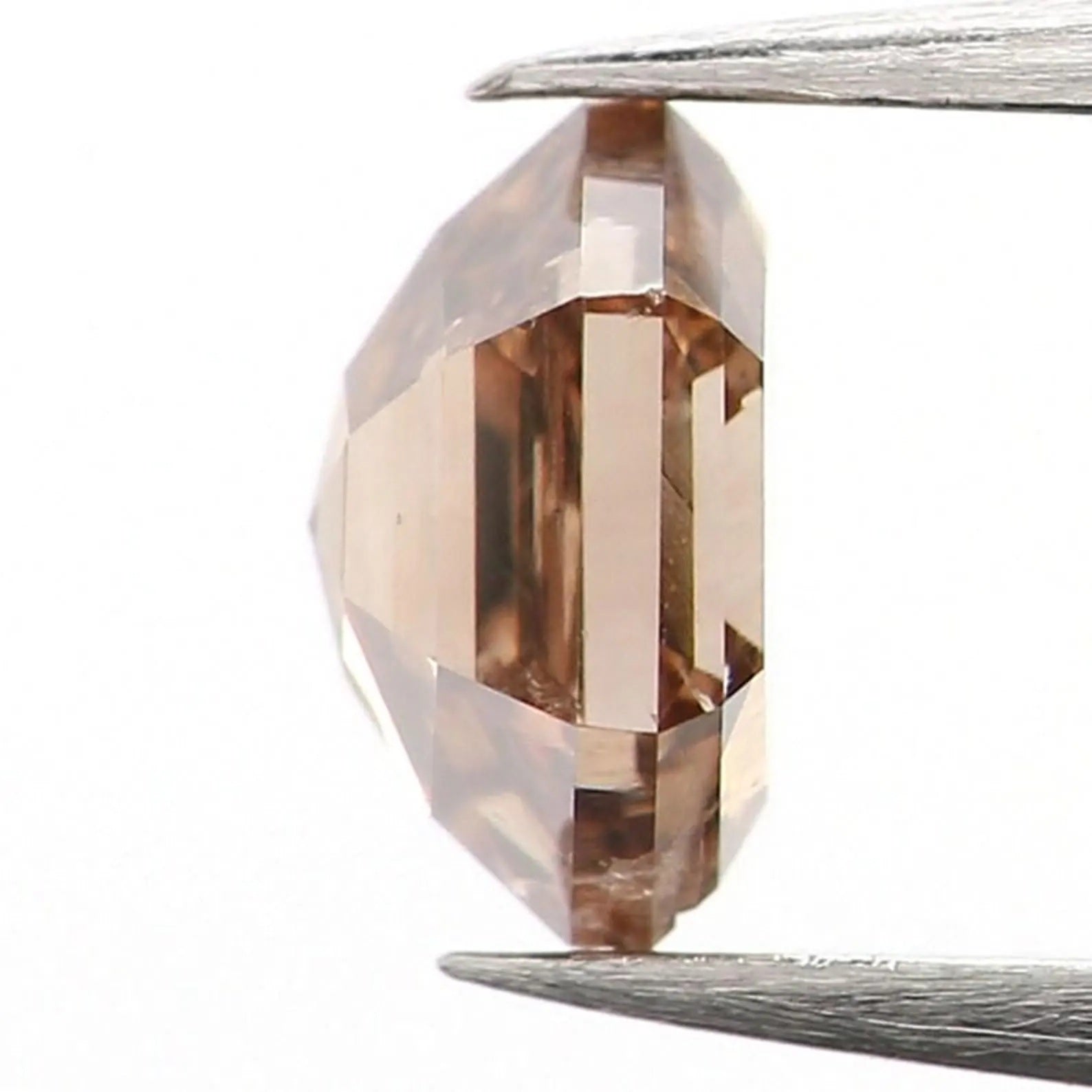 0.37 CT Natural Loose Hexagon Diamond Brown Color Hexagon Diamond 4.45 MM Natural Loose Brown Color Diamond Hexagon Rose Cut Diamond NQ1187