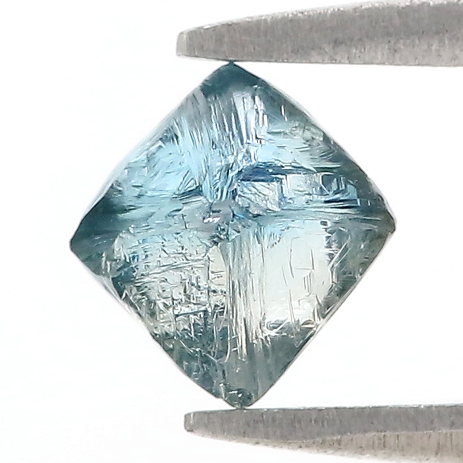 1.31 CT Natural Loose Rough Shape Diamond Blue Color Rough Cut Diamond 6.70 MM Natural Loose Blue Diamond Rough Irregular Cut Diamond L3557
