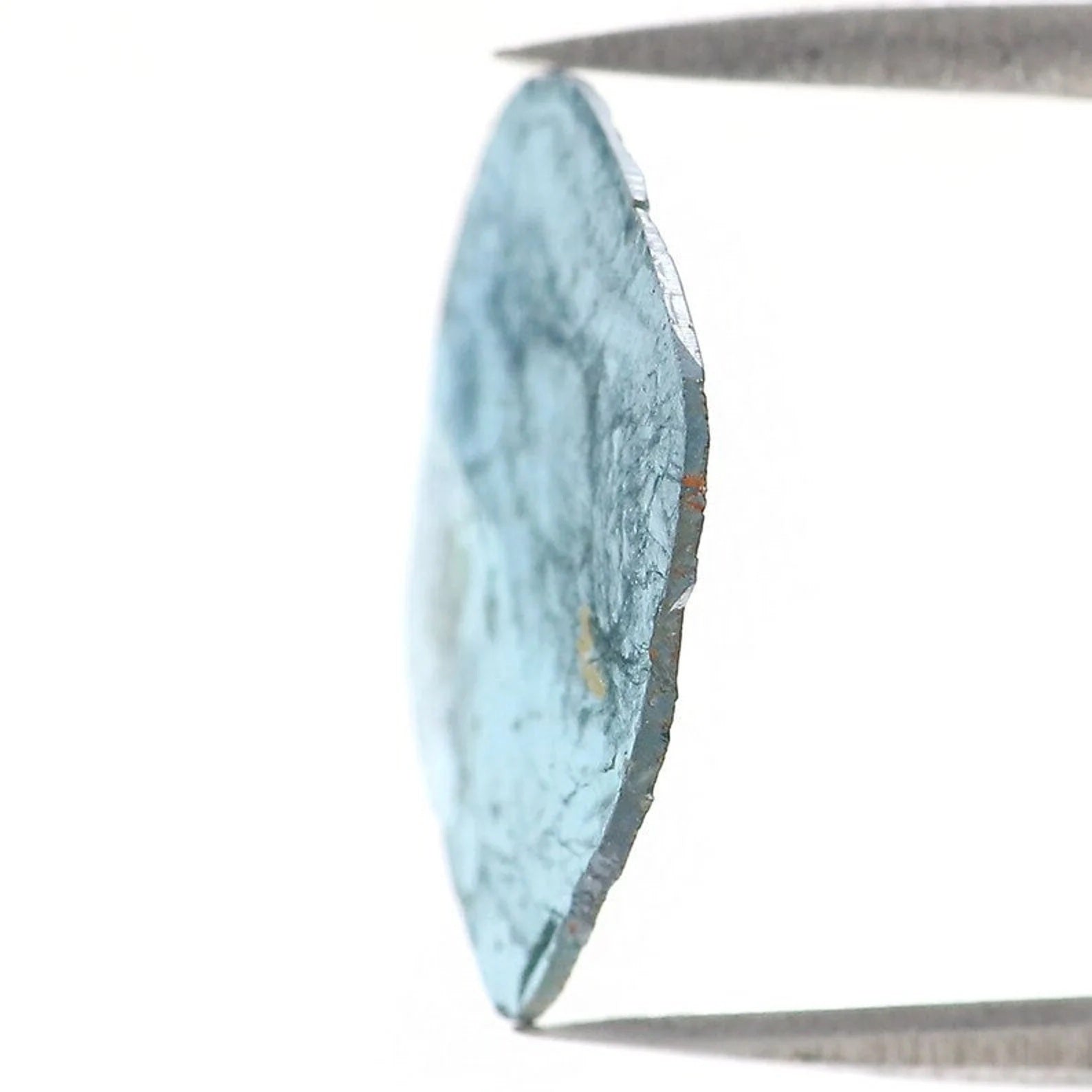 0.86 CT Natural Loose Slice Shape Diamond Blue Color Slice Cut Diamond 11.50 MM Natural Diamond Irregular Cut Slice Shape Diamond NQ1318