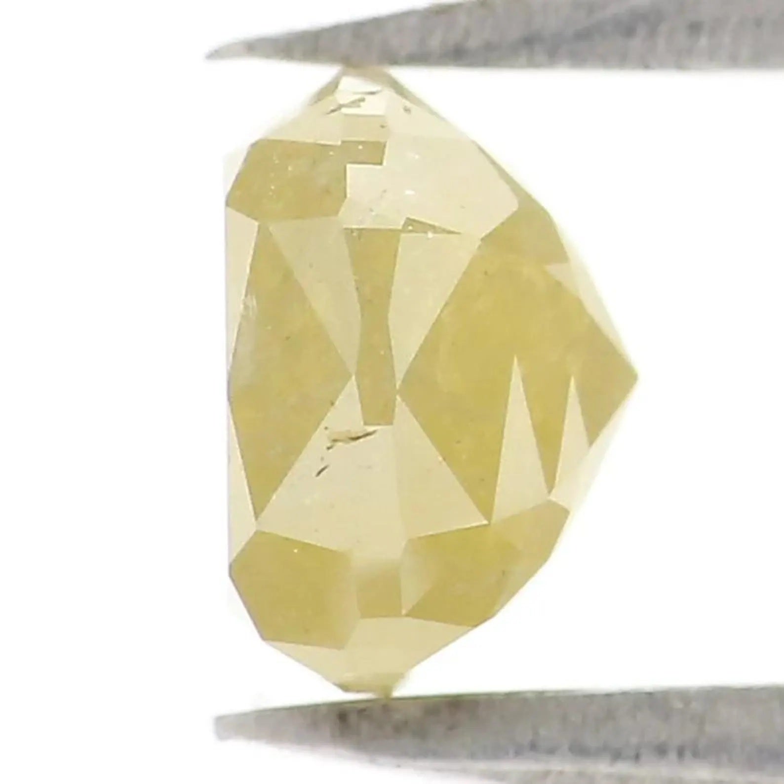 1.27 CT Natural Loose Cushion Shape Diamond Yellow Color Cushion Cut Diamond 6.00 MM Natural Yellow Color Cushion Rose Cut Diamond NQ2362