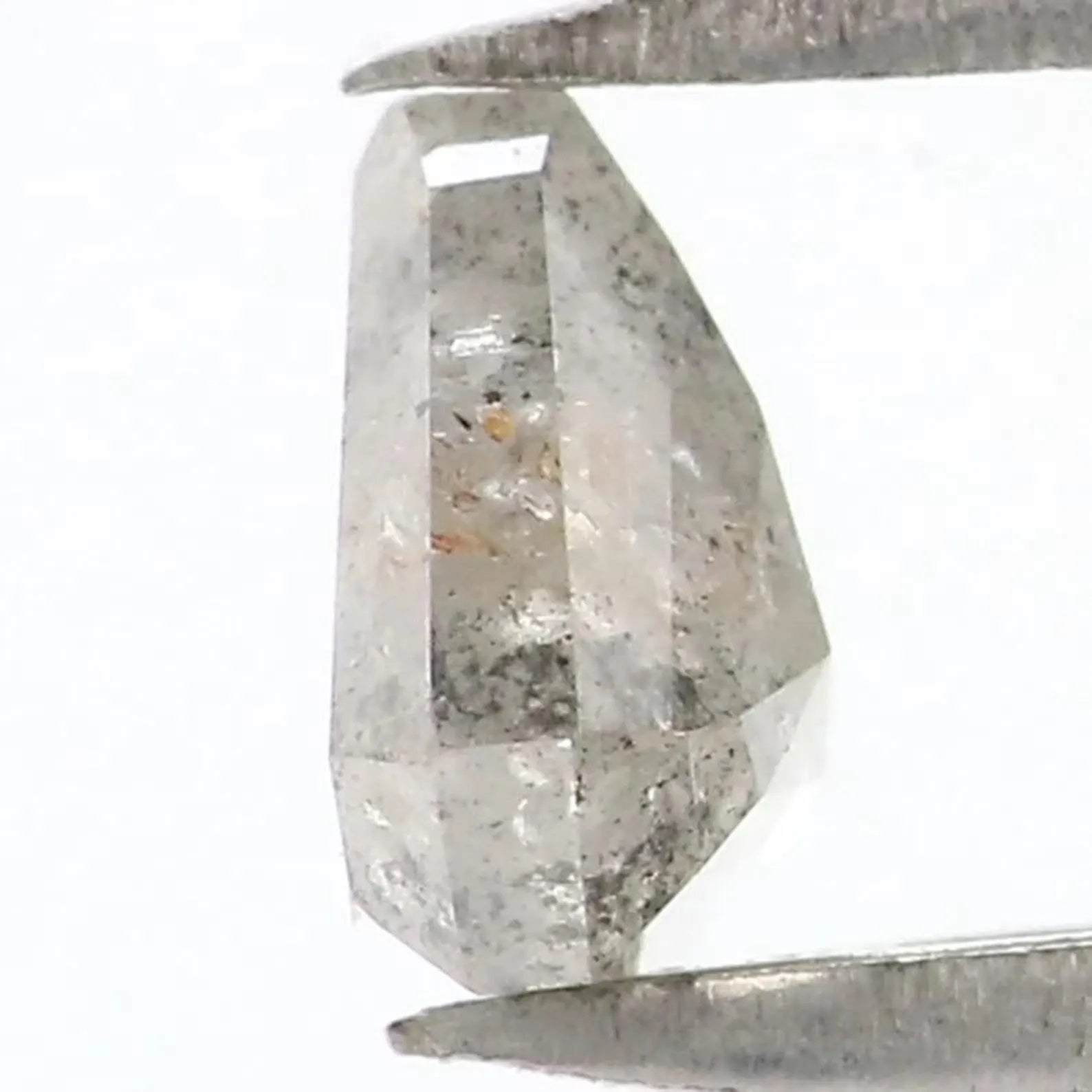 0.38 CT Natural Loose Shield Shape Diamond Milky Grey Shield Cut Diamond 5.10 MM Natural Milky Grey Color Shield Rose Cut Diamond NQ8696