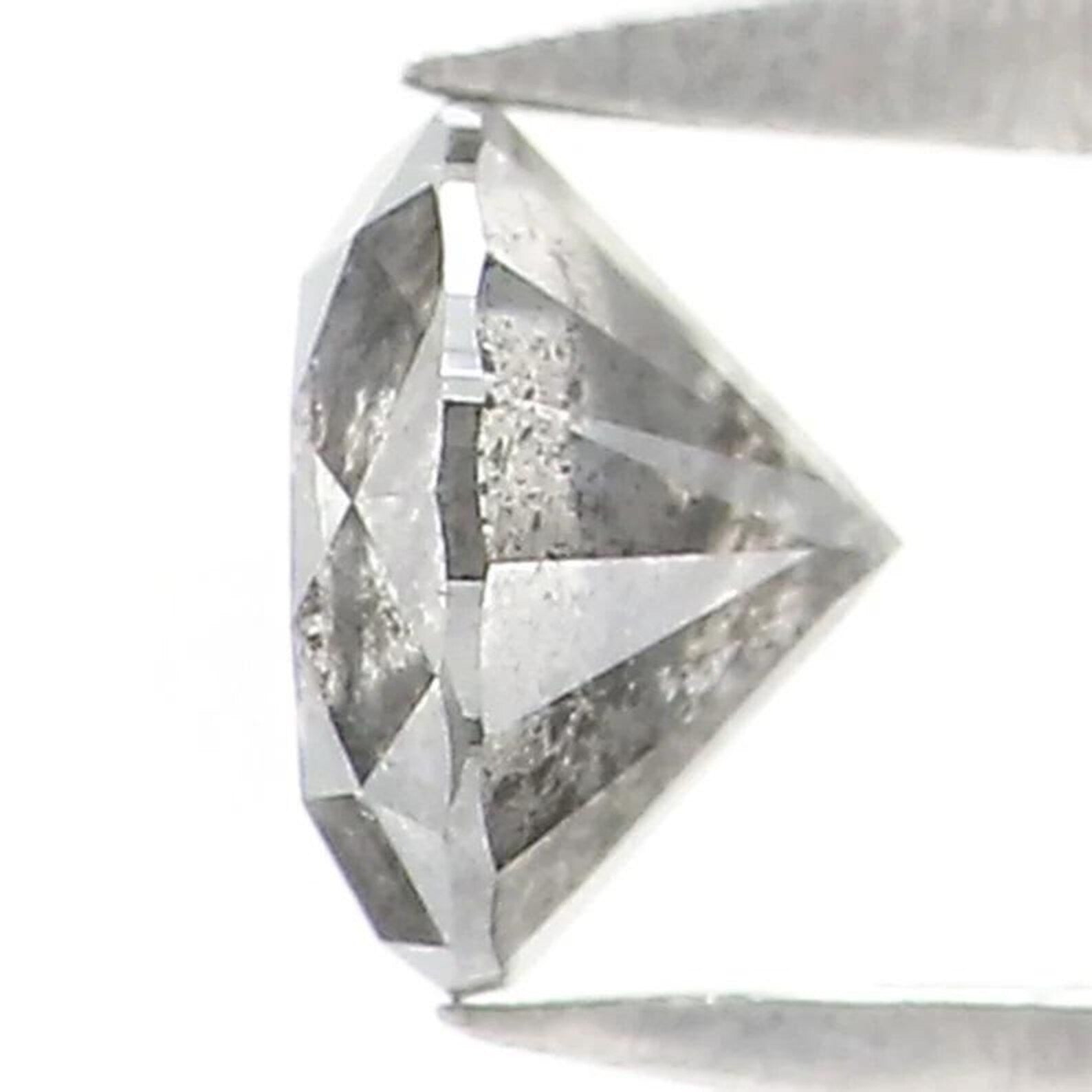 0.34 CT Natural Loose Round Shape Diamond Salt And Pepper Round Diamond 4.30 MM Natural Black Grey Color Round Brilliant Cut Diamond NQ7051